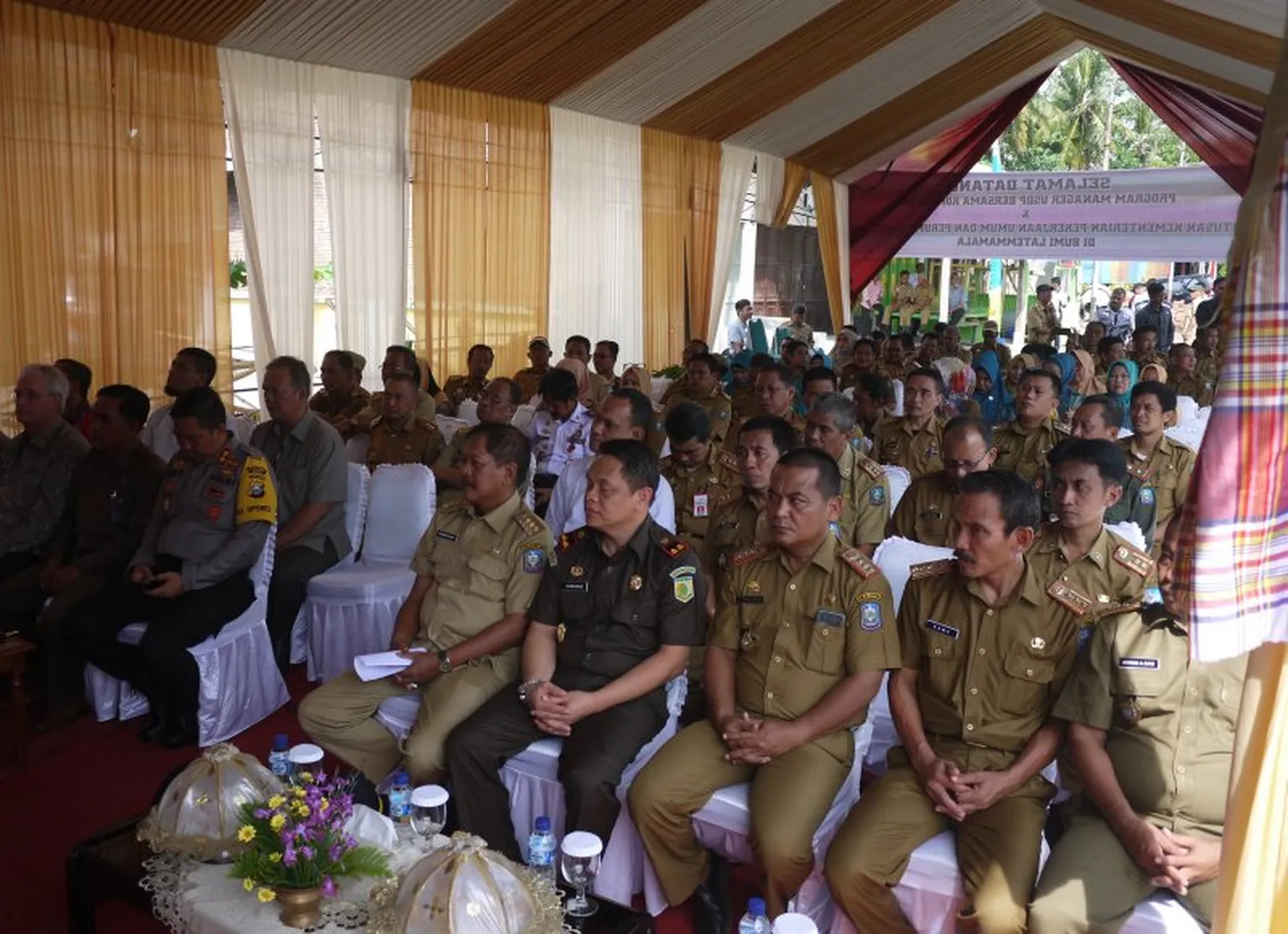 Civil Servants attending Soppeng's Initial LLTT Launching