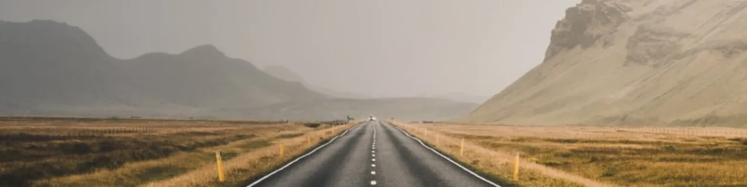 Road through mountains