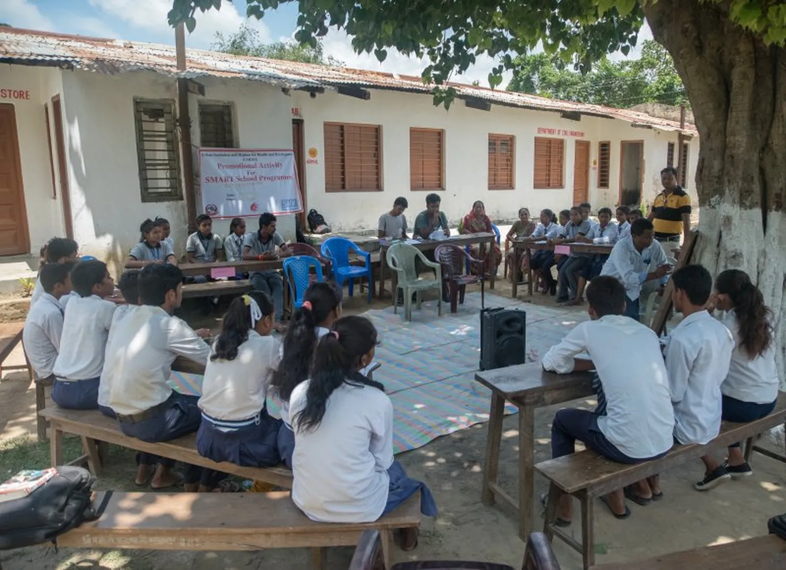 Sanitation behavioural change communication [BCC] activities in schools