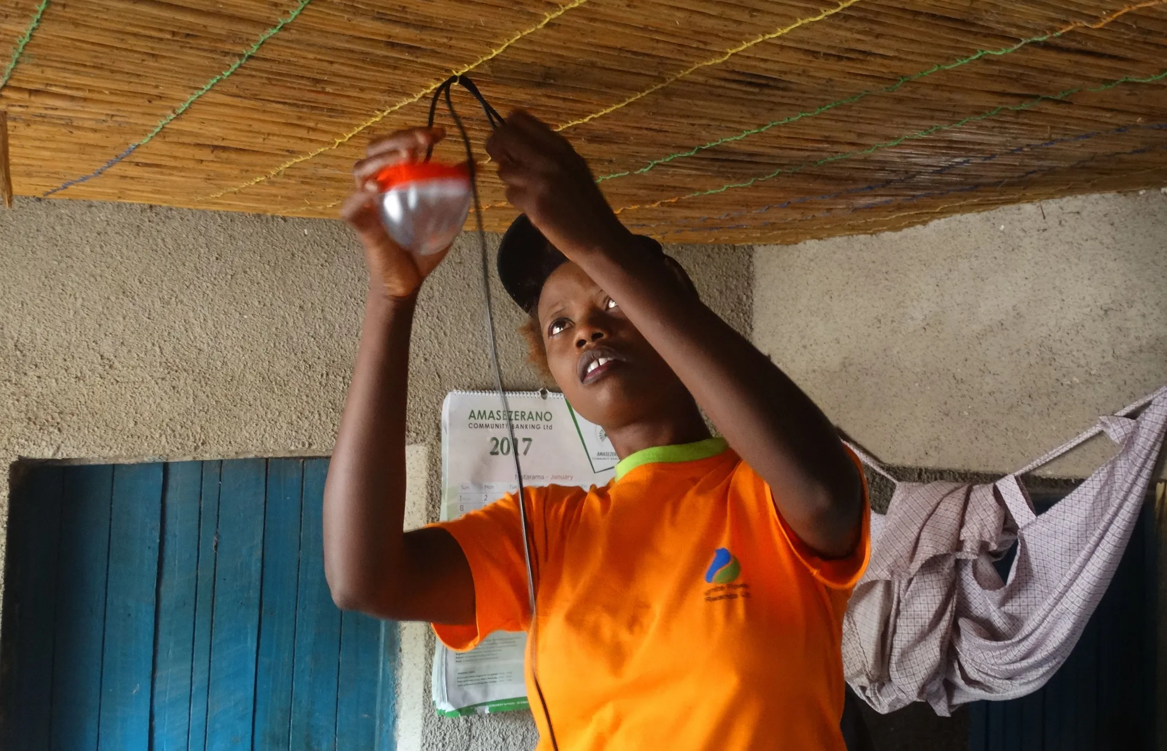 Donatha installing a home solar system