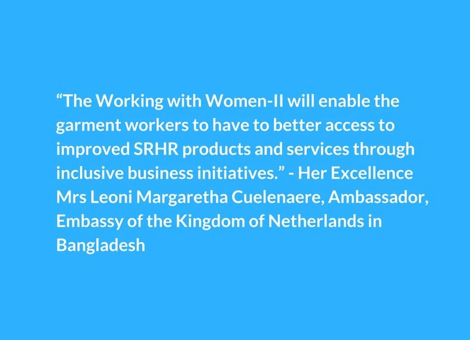 Working with Women - II project