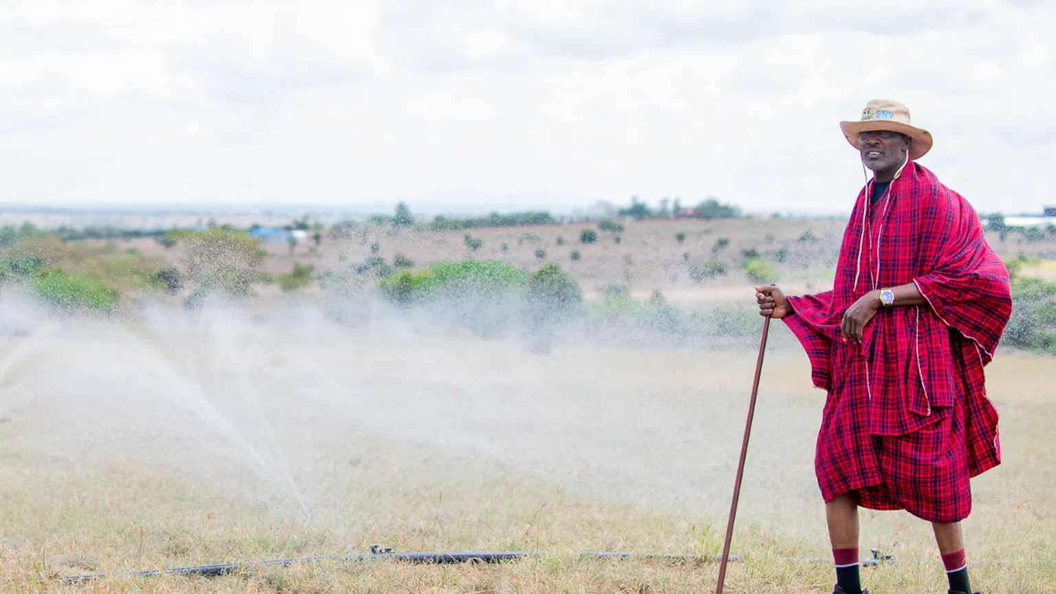 Farmer in his field in Kenya