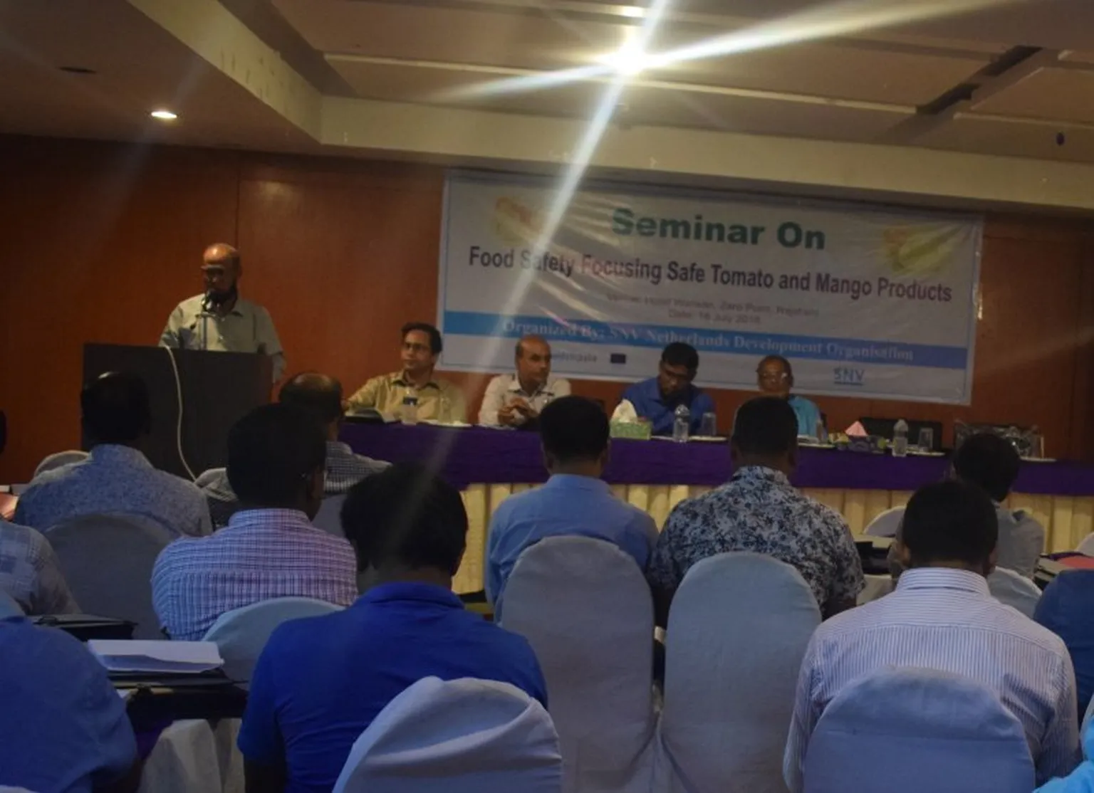 Mahboob Alam, Director, Bangladesh Food Safety Authority, delivering his speech