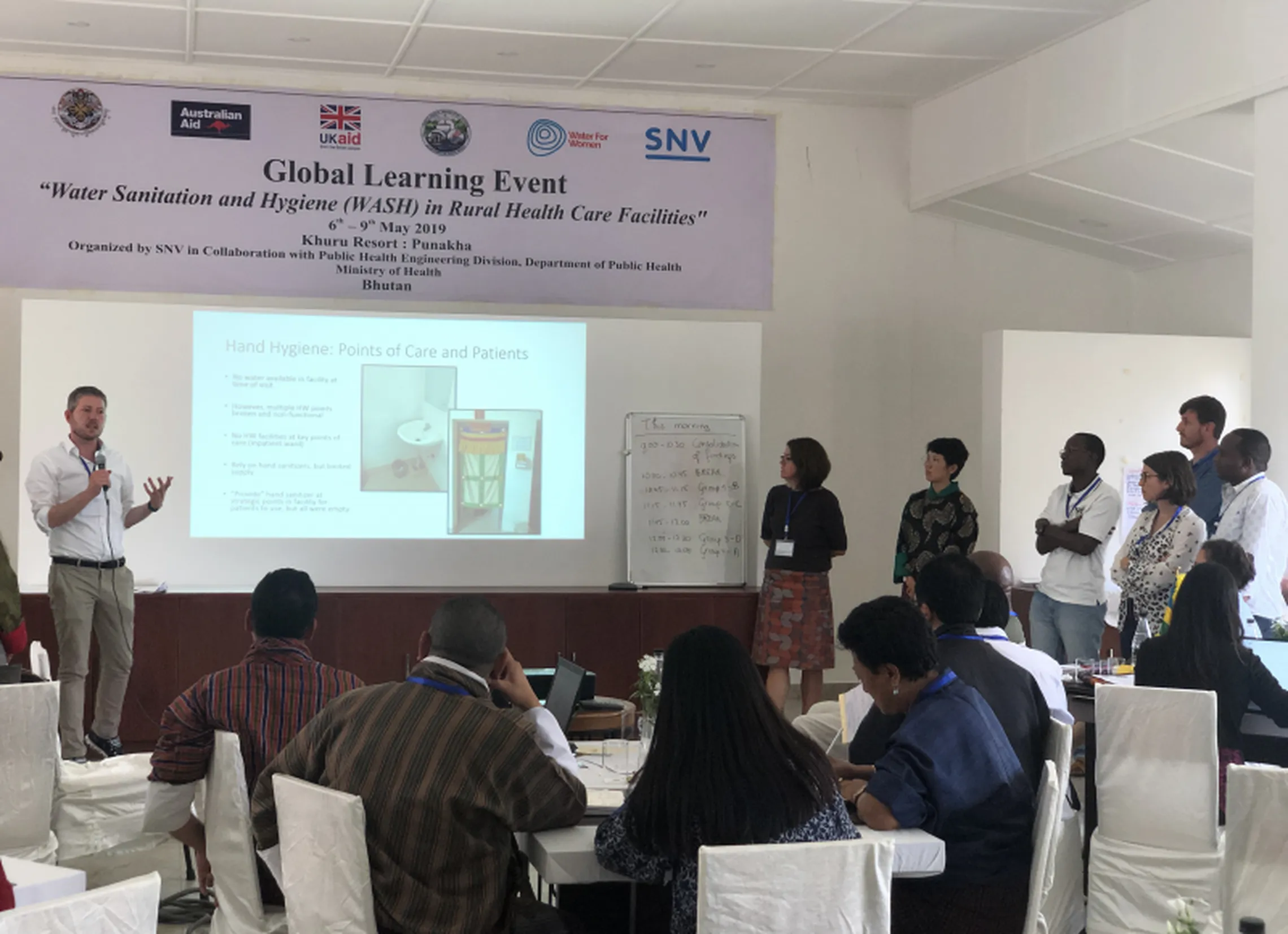 Bhutanese officials listen to key findings/ opportunities from field assignment