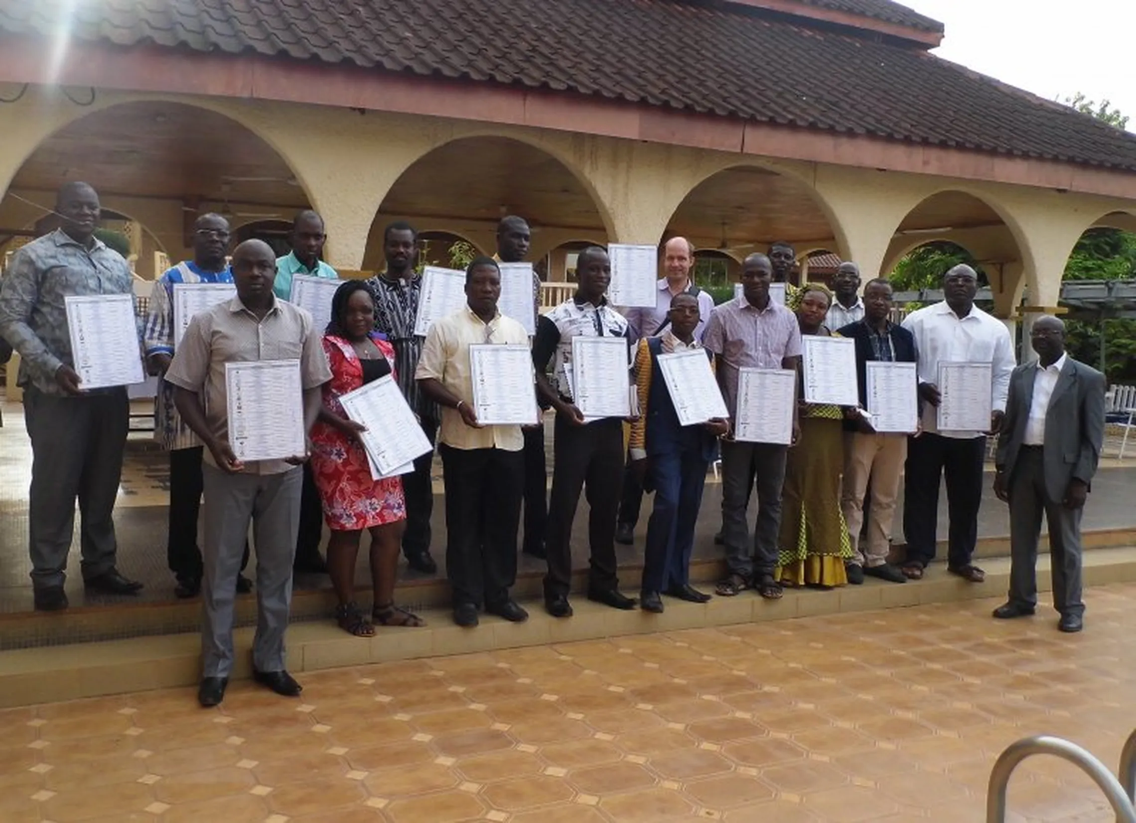 CSOs holding a copy of the signed copy of the National Coalition.