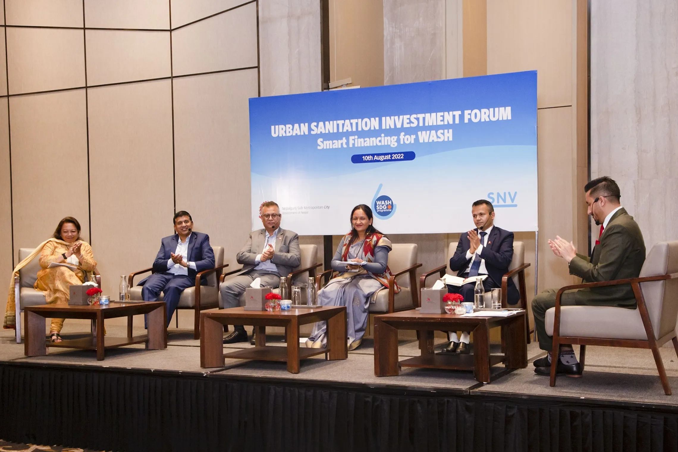 Stakeholder meeting to raise sanitation financing for a city in Nepal