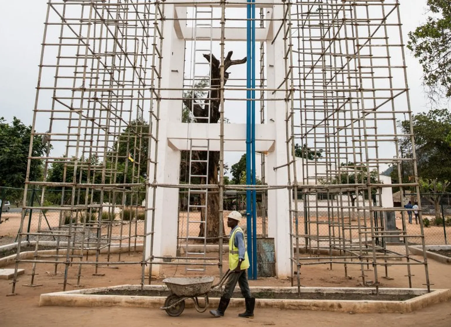 Building a community water supply tower