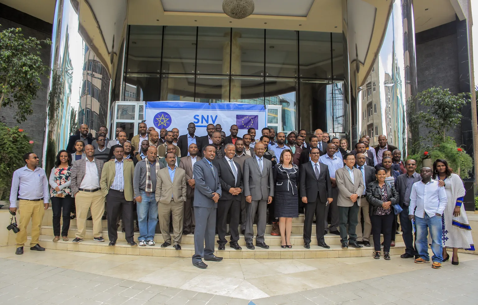 On the 31 May, the European Union (EU), the Government of Ethiopia and SNV launched the Biogas Dissemination Scale-Up Programme (NBPE+) at the Elilly International Hotel in Addis Ababa. NBPE+ is funded by the European Union and the Government of Ethiopia. SNV will be the overall programme manager on behalf of the EU fund and will provide technical assistance on the implementation. The Ministry of Water, Irrigation and Electricity (MoWIE) executes the programme on behalf of the Government of Ethiopia.