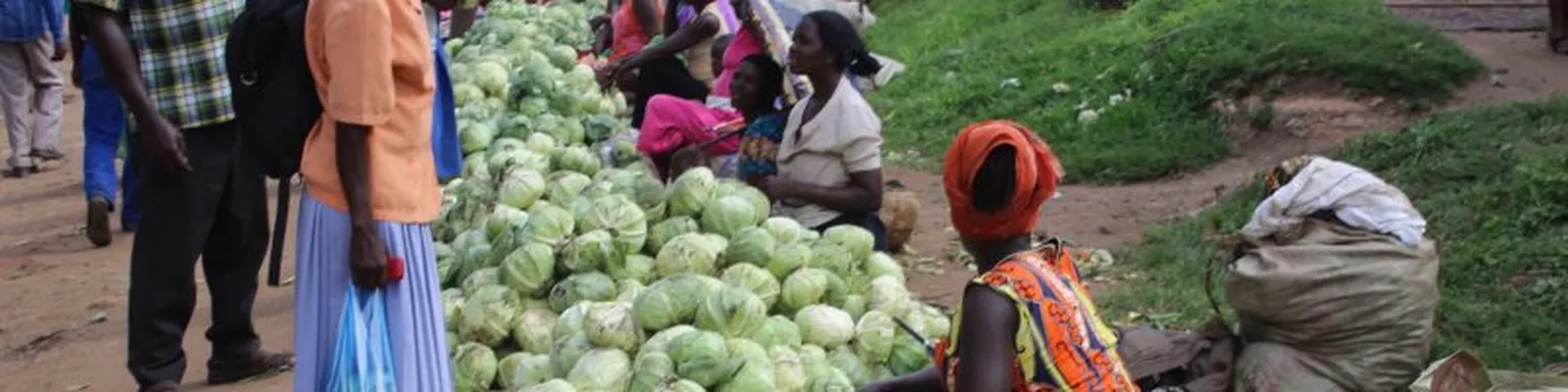 Markeplace with vegetables.