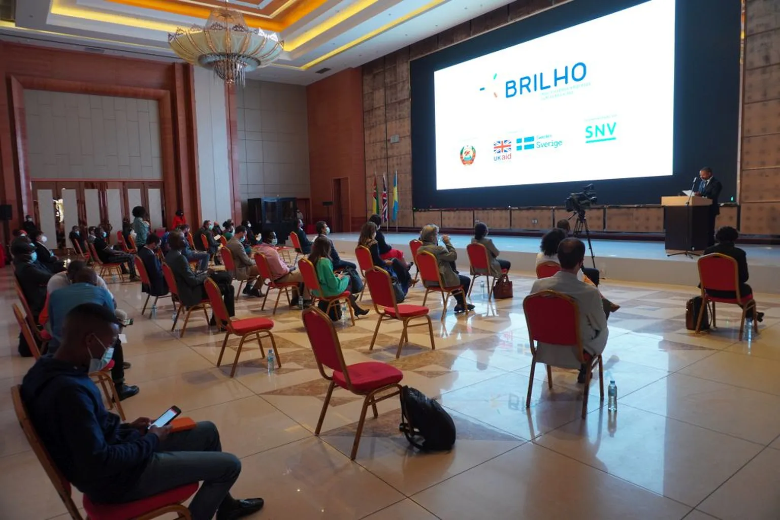 Attendees at the event