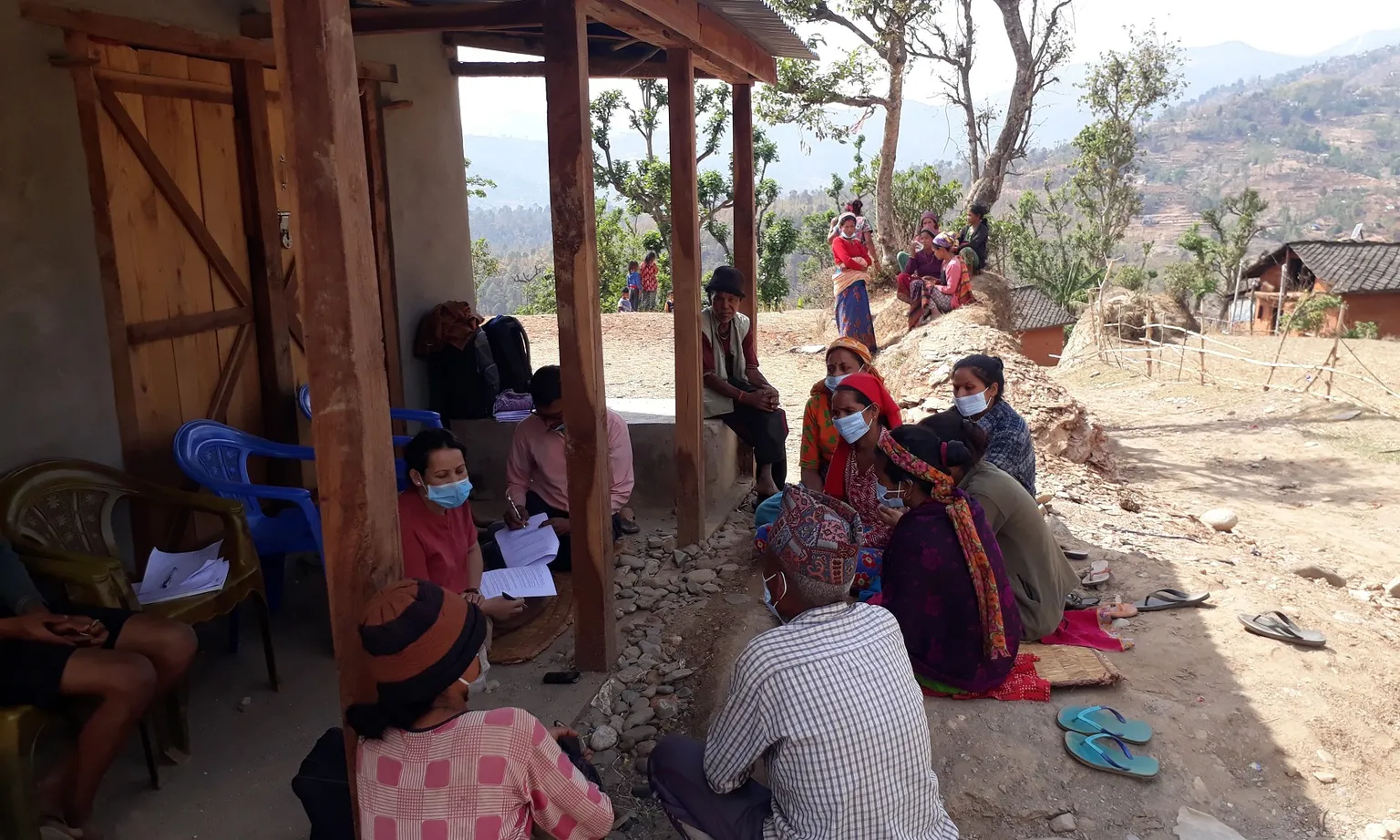 Water User Committee FGD research in Mahabu RM Nepal