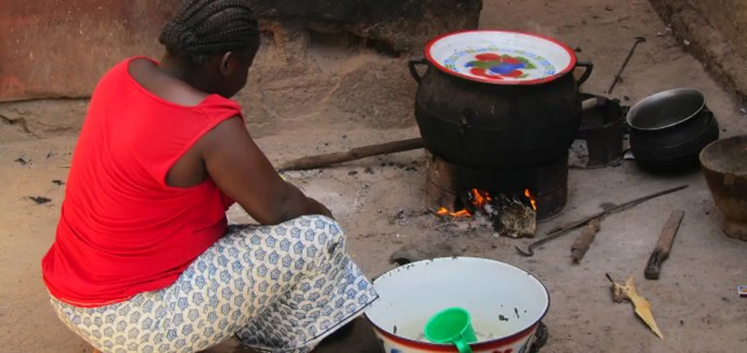 Cooking on stove