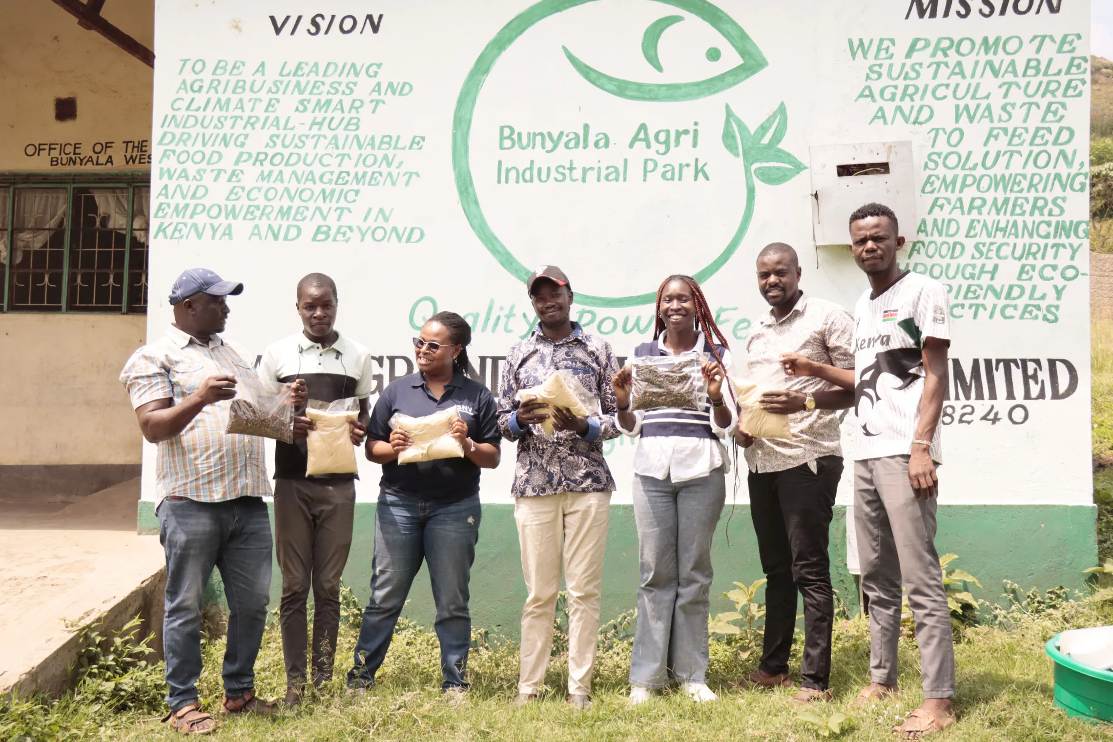 Group of young people engaged with Ekyan project in Kenya