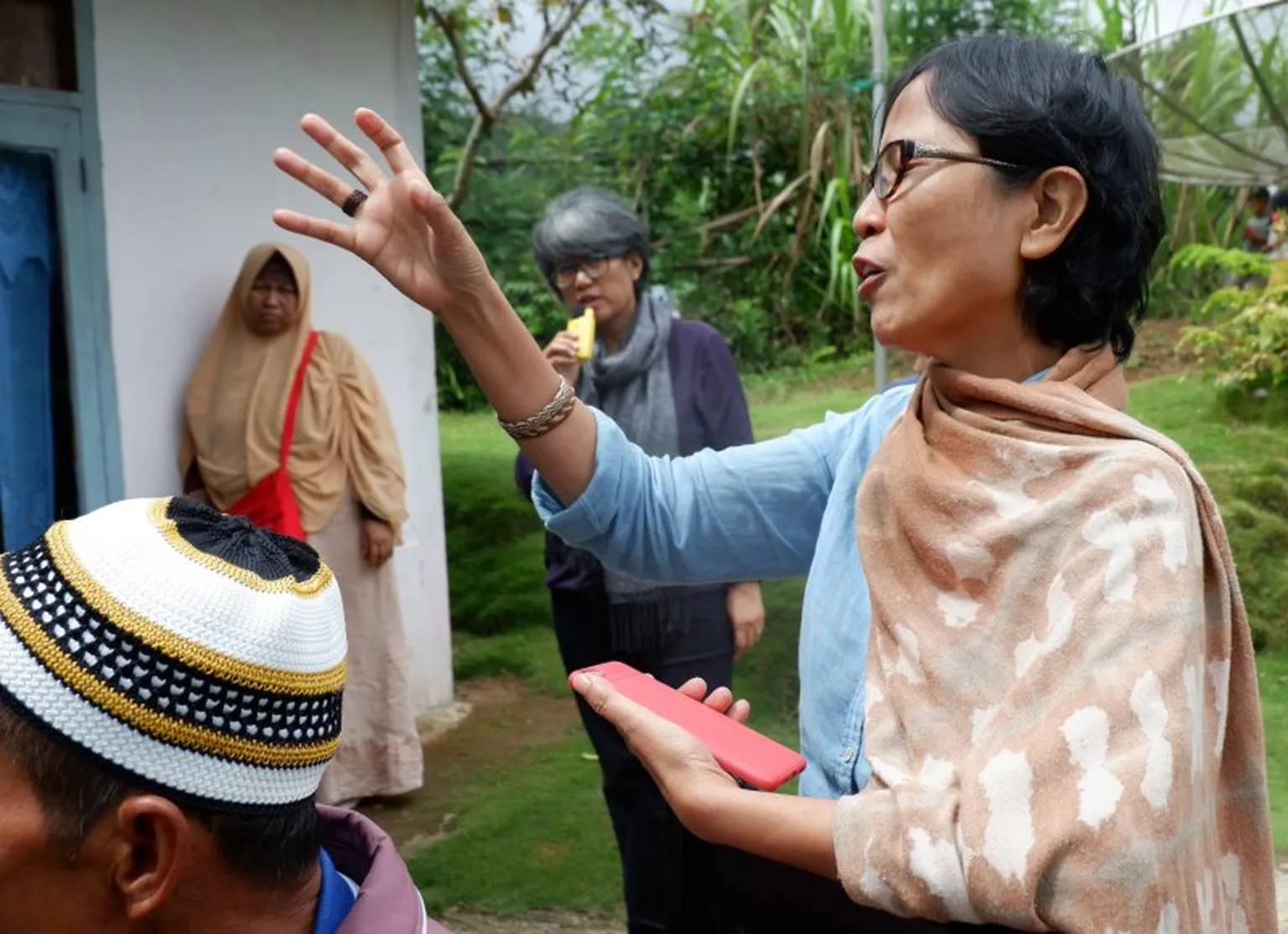 Ramadhaniati, Director of LP2M, at international learning event in June 2019.