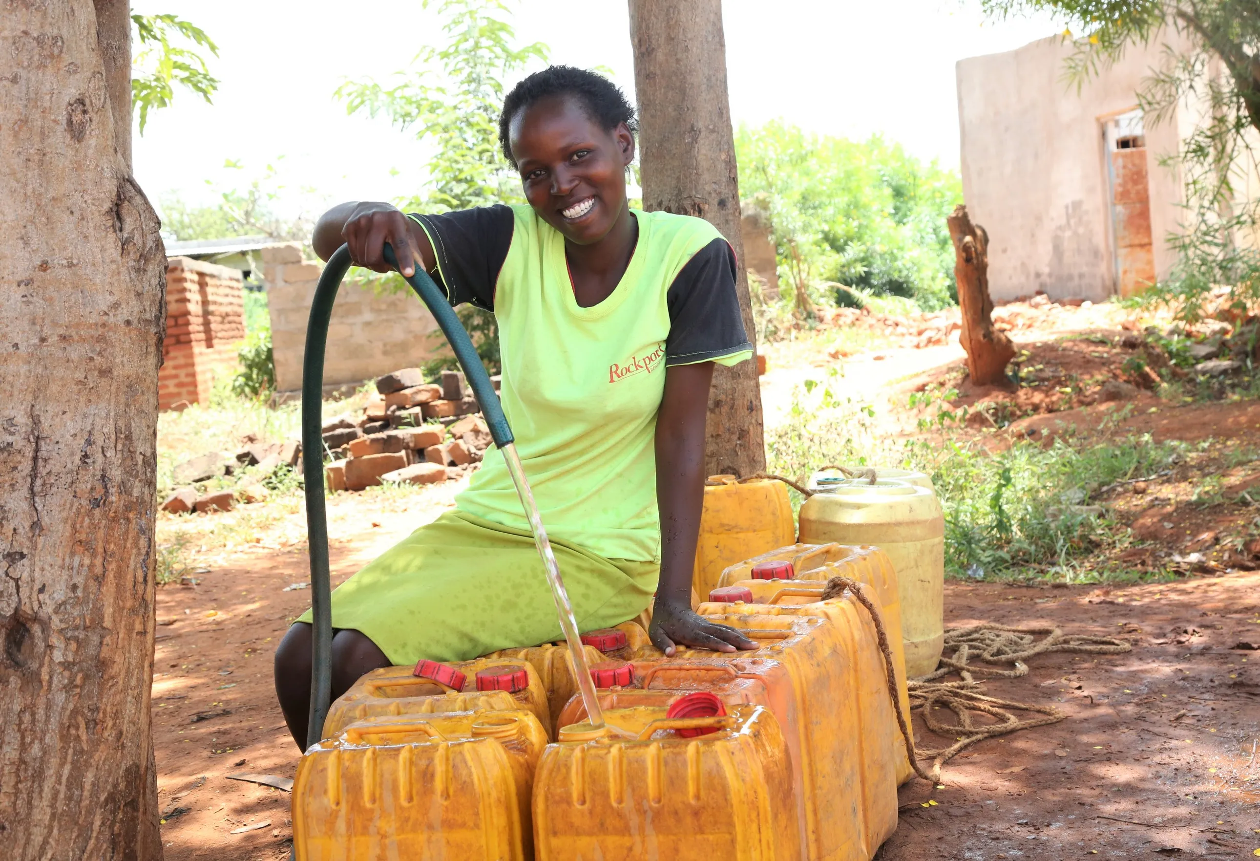 Fetching water for drinking and sanitation needs