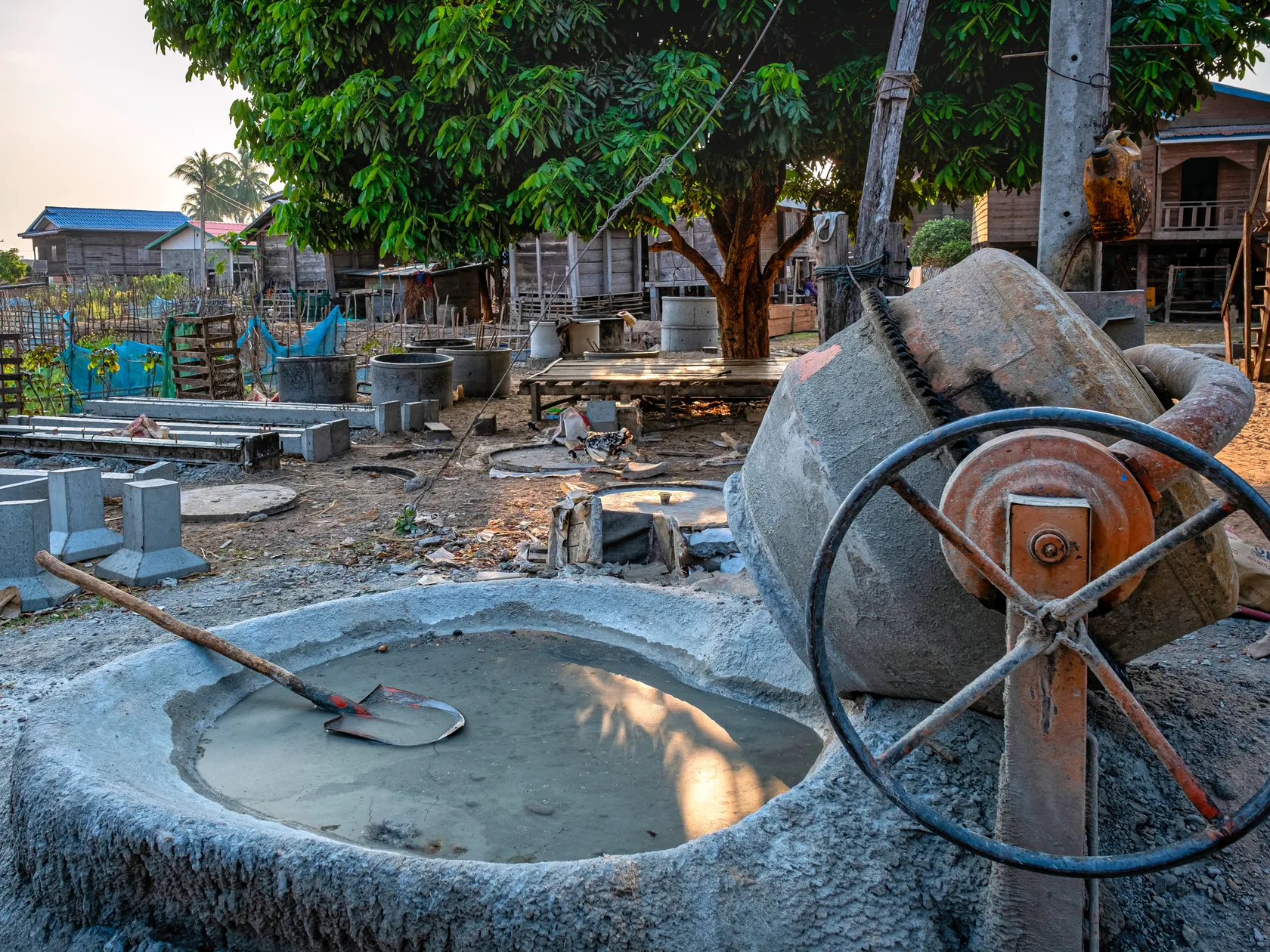 Toilet construction materials to increase sanitation access in Savannakhet province