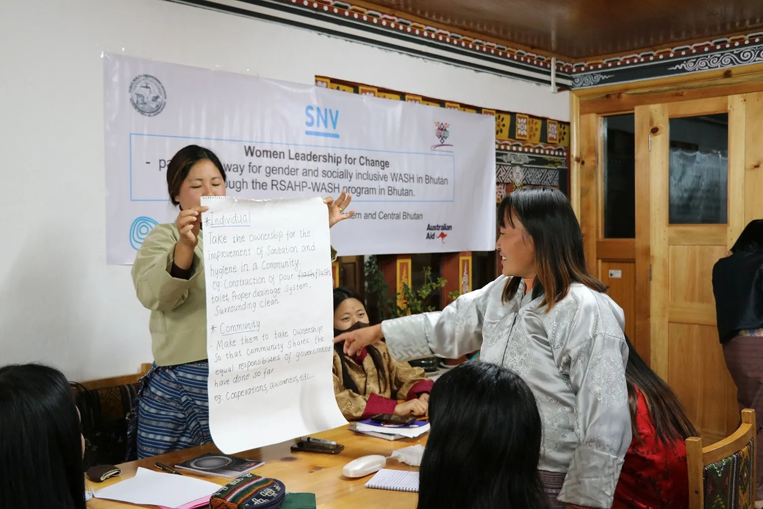 Leadership for change training in action (Photo: SNV Bhutan)