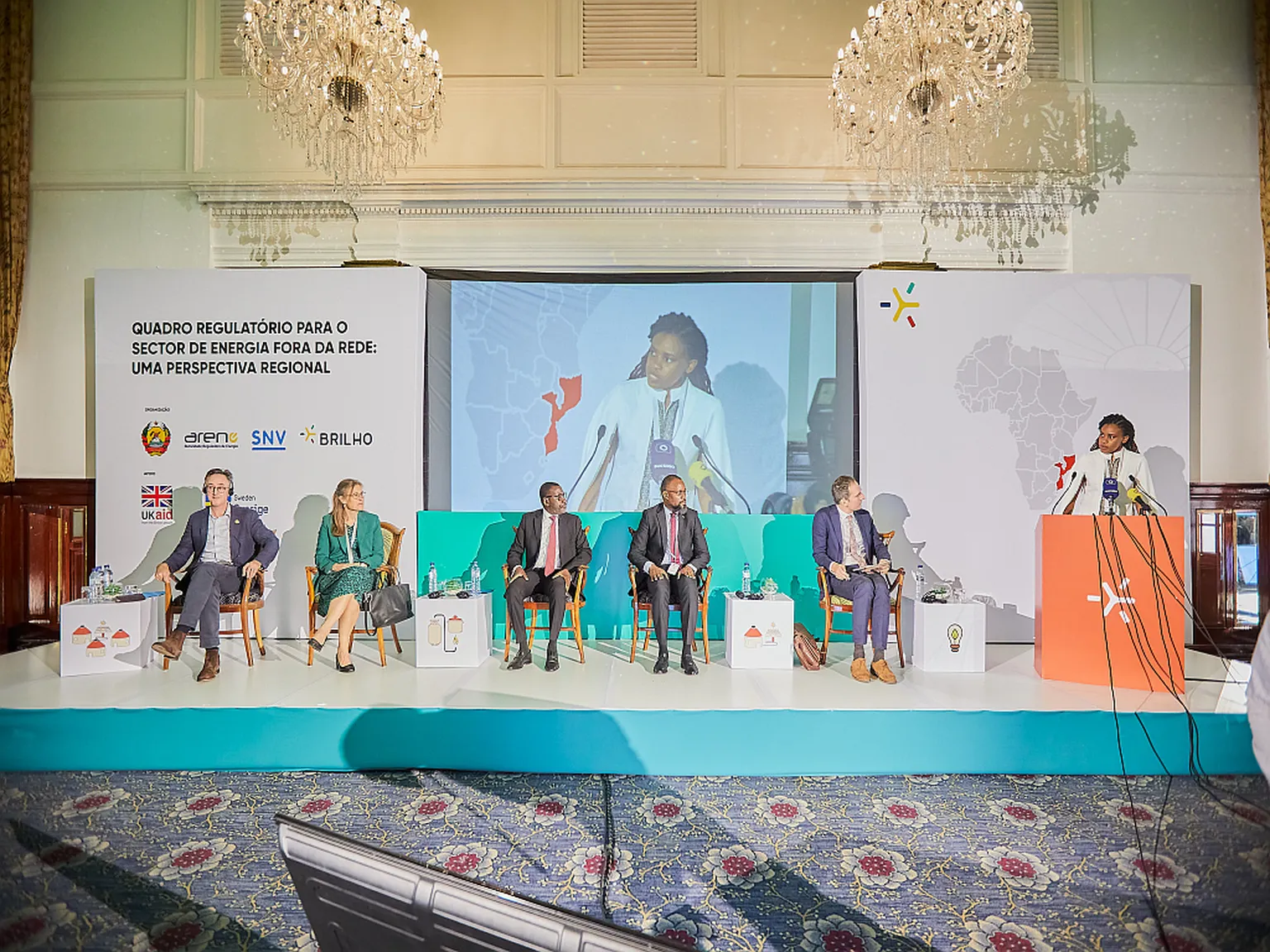 A panel session during the event