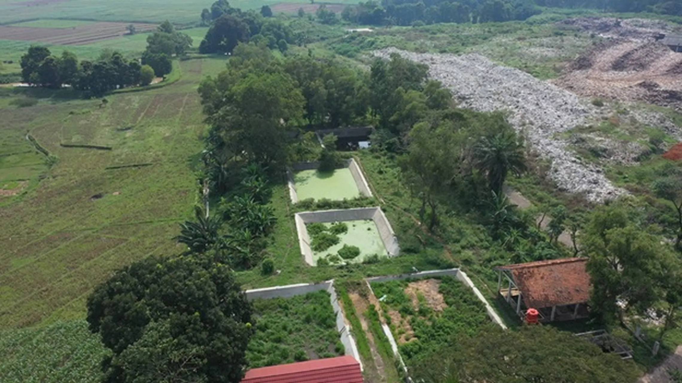 Aerial shot of FSTP Karangrejo