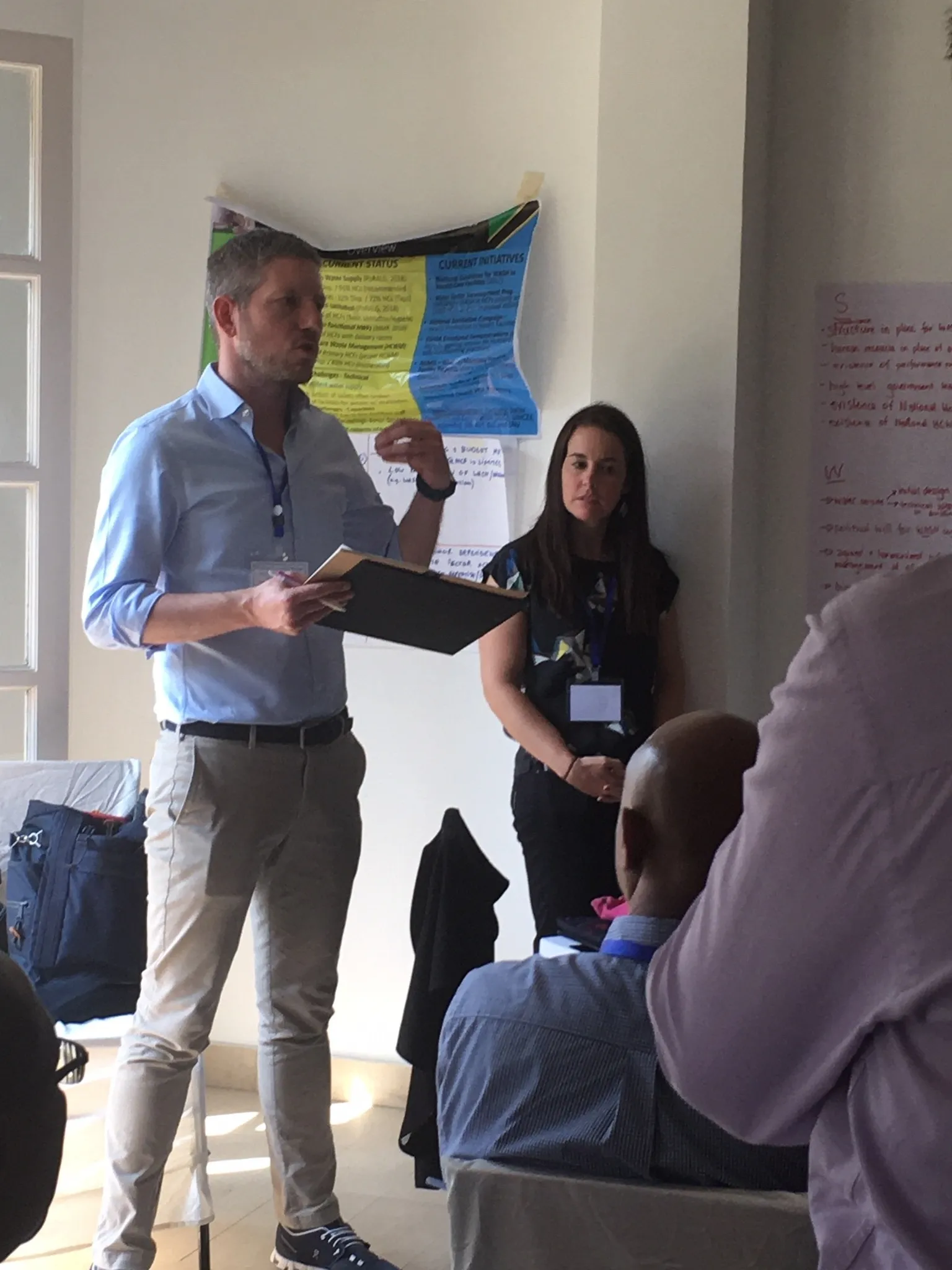 Robert Driebelblis (LSHTM) and Alison MacIntyre (WaterAid) synthesise key points