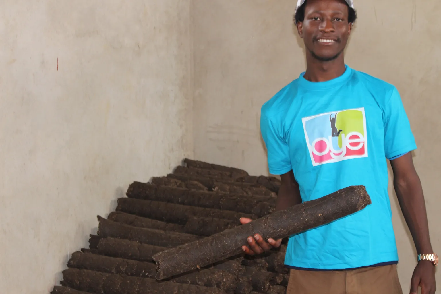 Earning a steady income by making briquettes