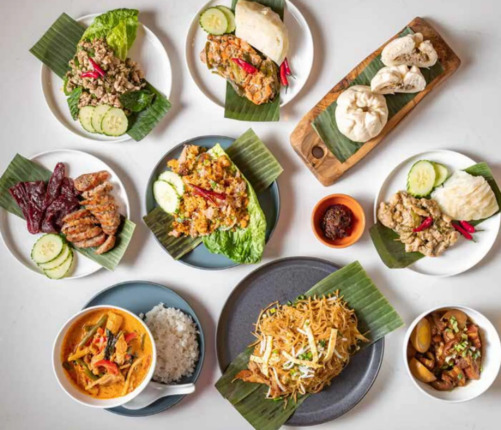 A picture of different food