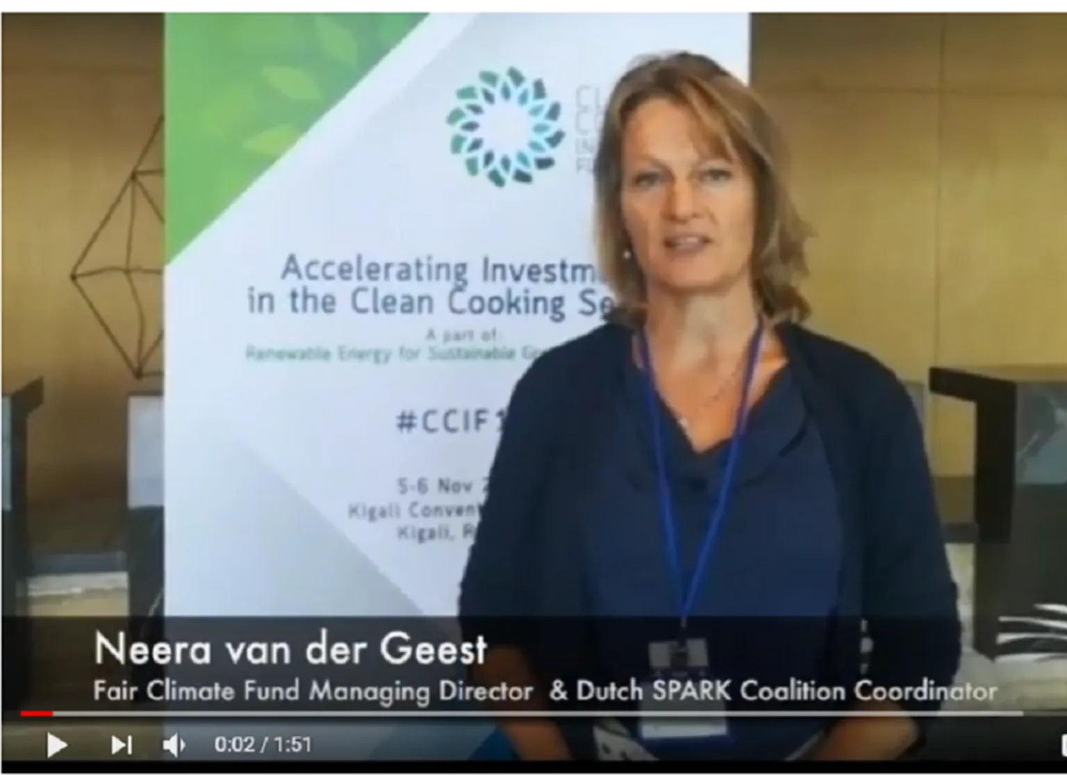 Watch SPARK interview with Neera van der Geest at CCIF18