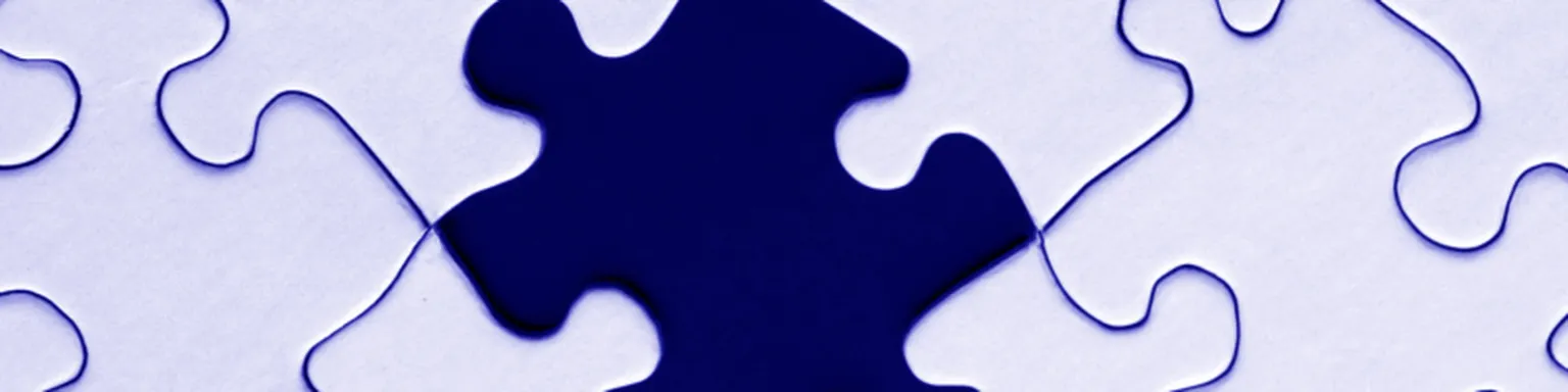 Puzzle with missing piece