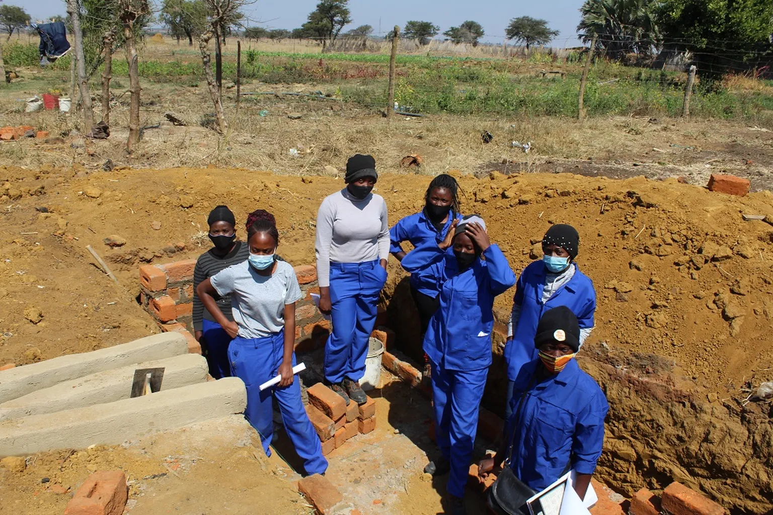 An image of female biogas masons 