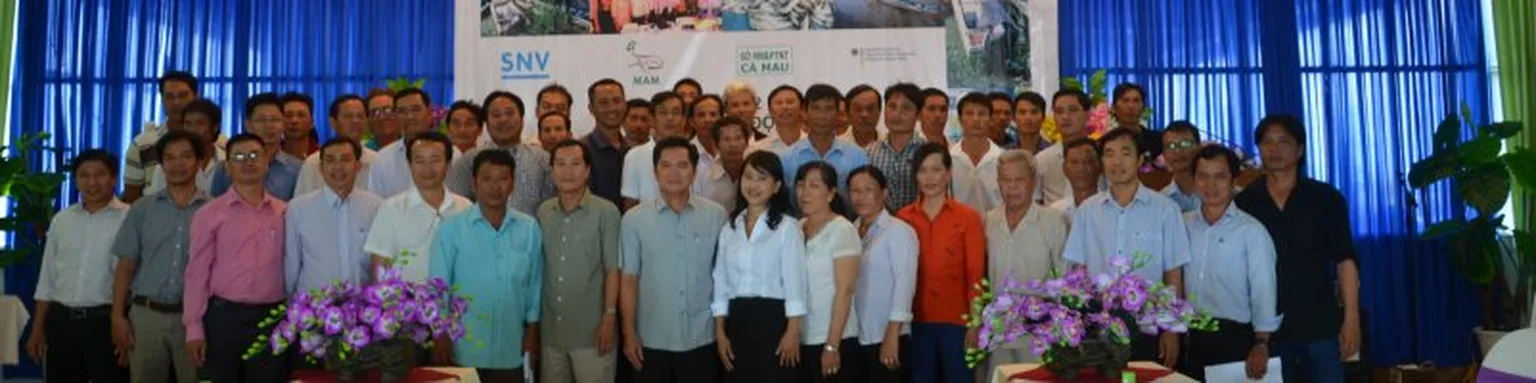 CA MAU, VIETNAM, 28th August 2017 - A launching workshop to promote model farm study was successfully held as part of the “Scaling up Mangrove Ecosystem Based Adaptation in the Mekong Delta”, MAM2 project