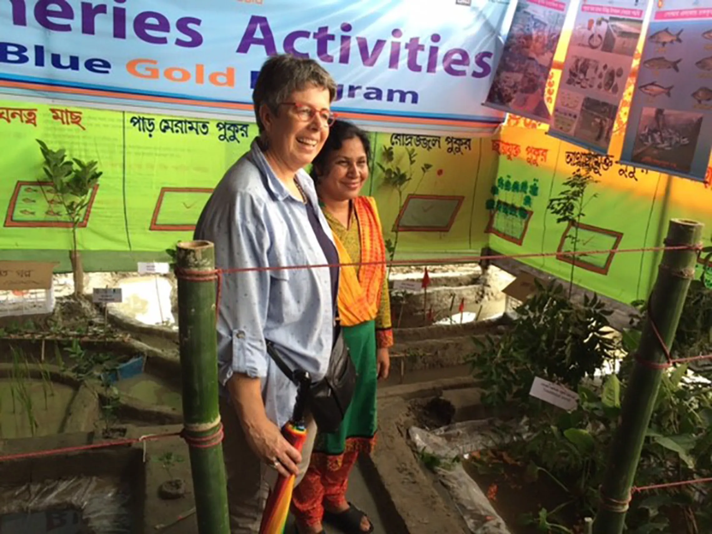 Reina Buijs during a visit to Bangladesh