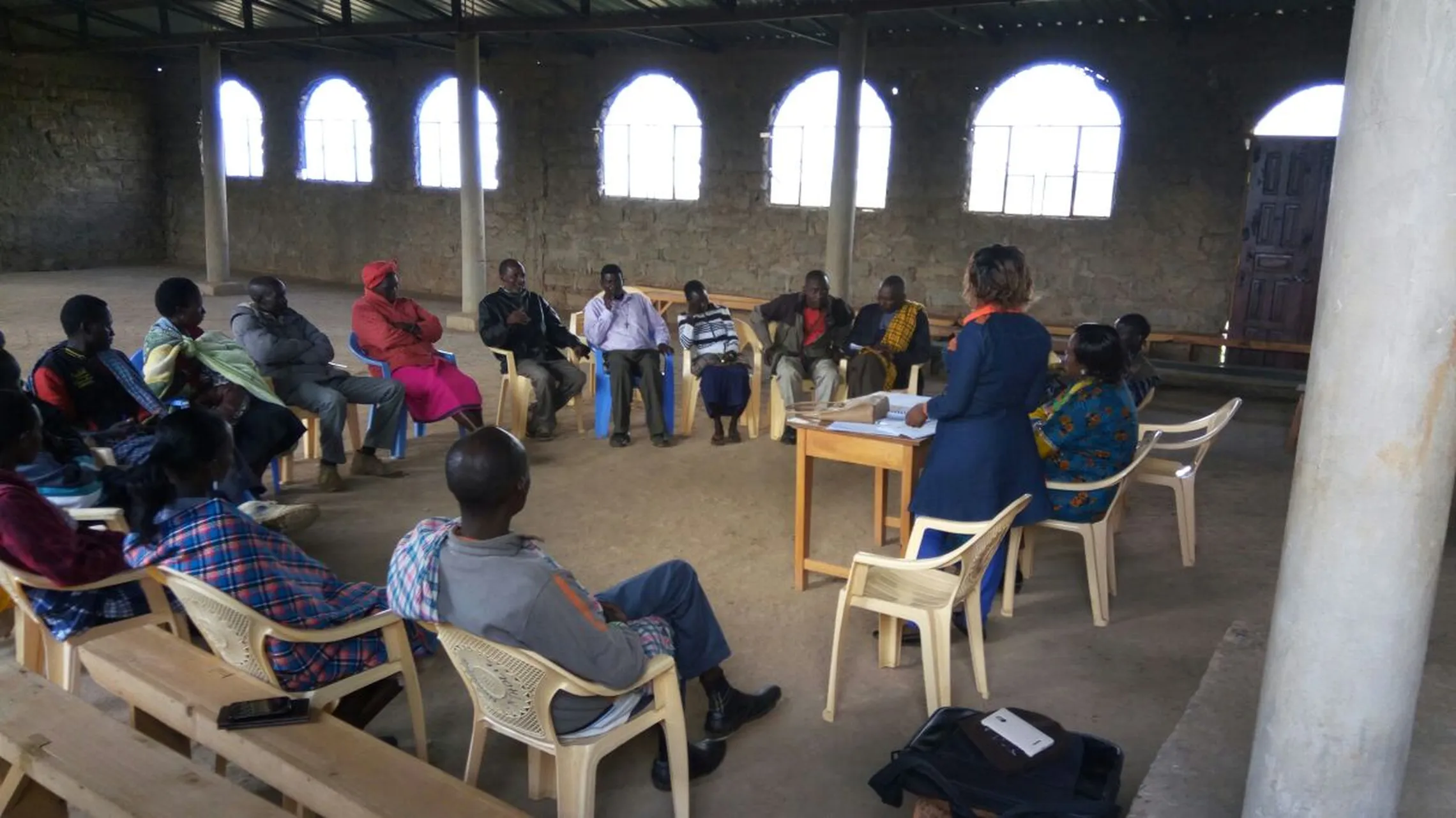 Household dialogue session in Samburu (Kenya)