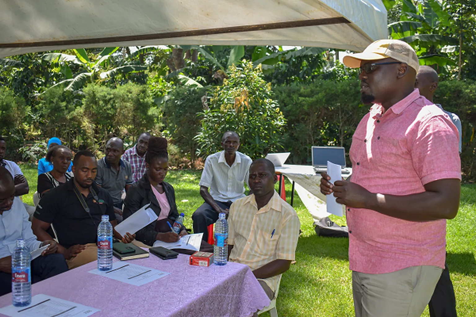 Image of a man presenting 