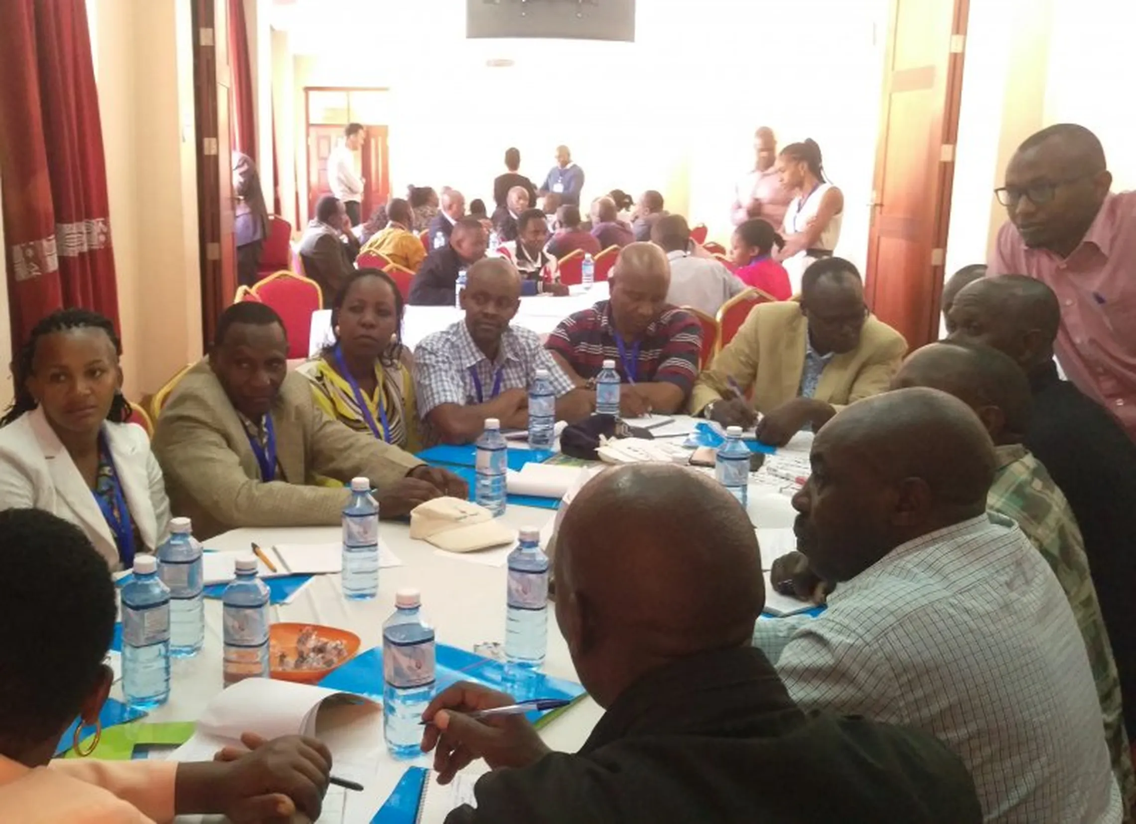 Stakeholders at one of the climate risk assessment workshops