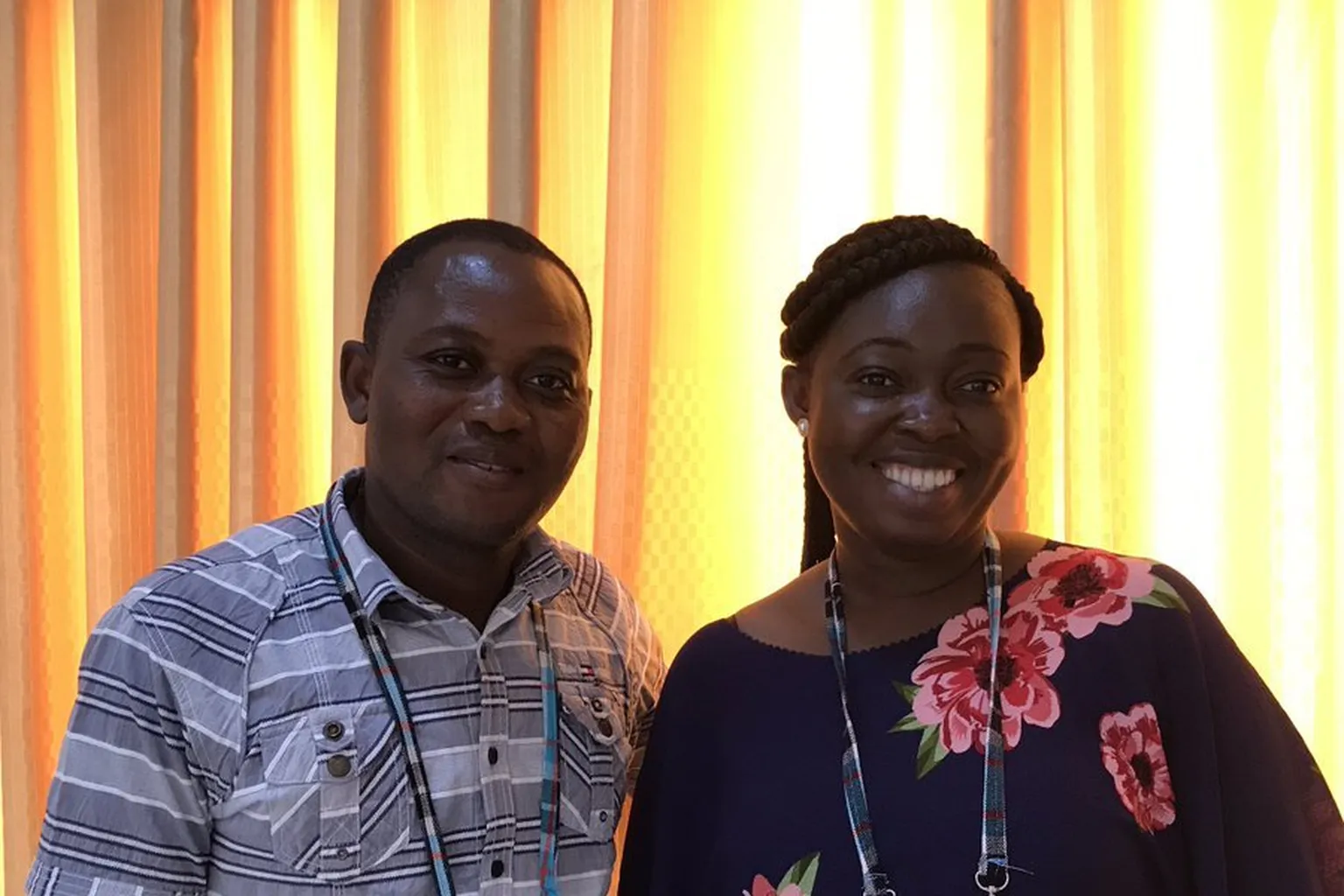 Rita Nyorka and Jerry Sabogu Yakubu, Nandom district officers and ODF champions.