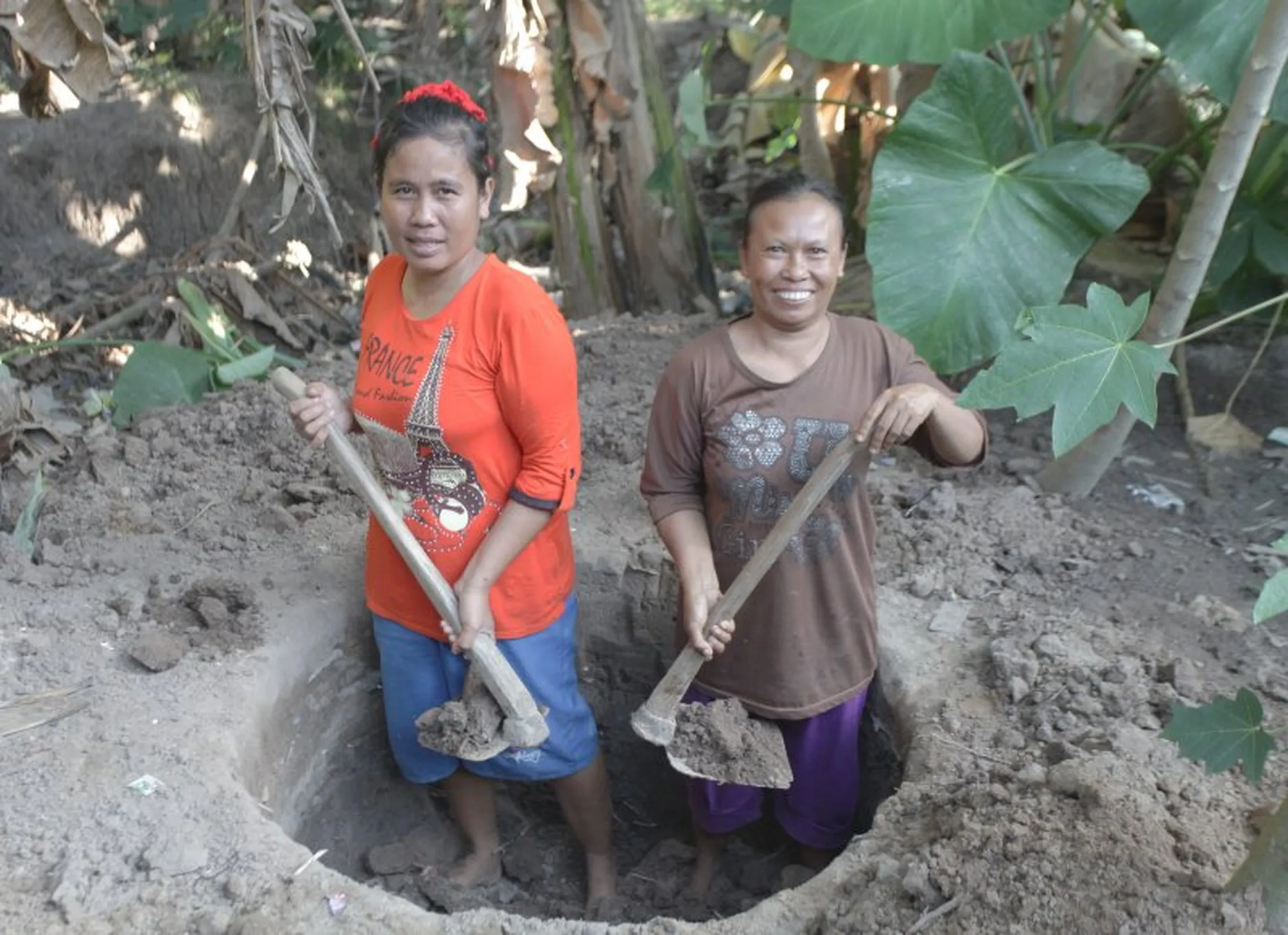 We are all in this together: women play an equal role in building toilets