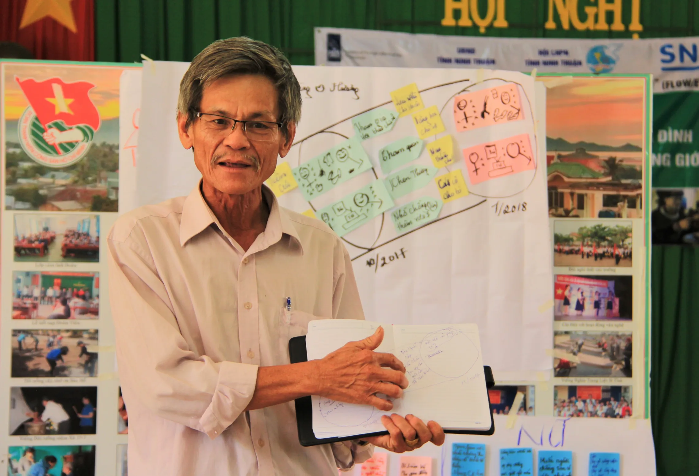 Farmer presents his vision for change in his household in Ninh Thuan (Vietnam)