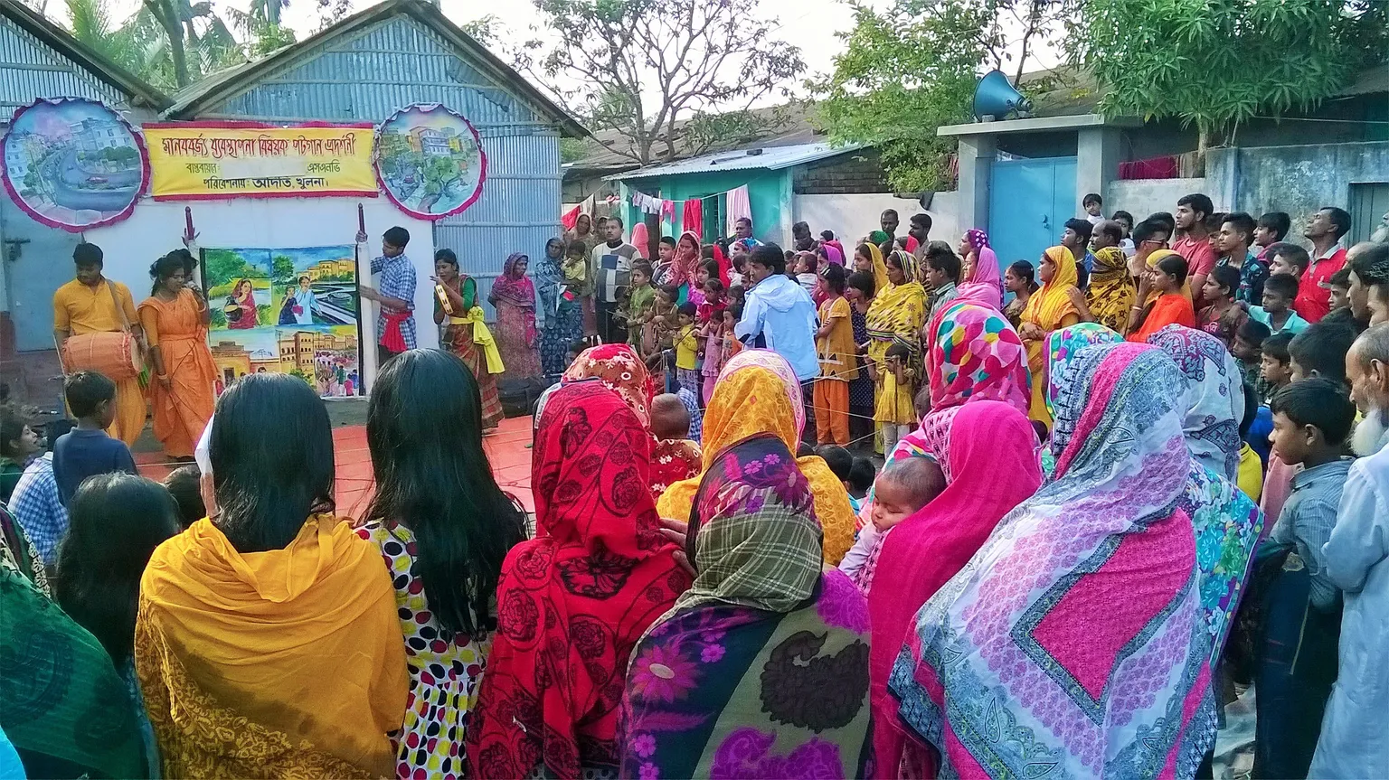 Figure 2: Community gathering in one of the informal settlements.