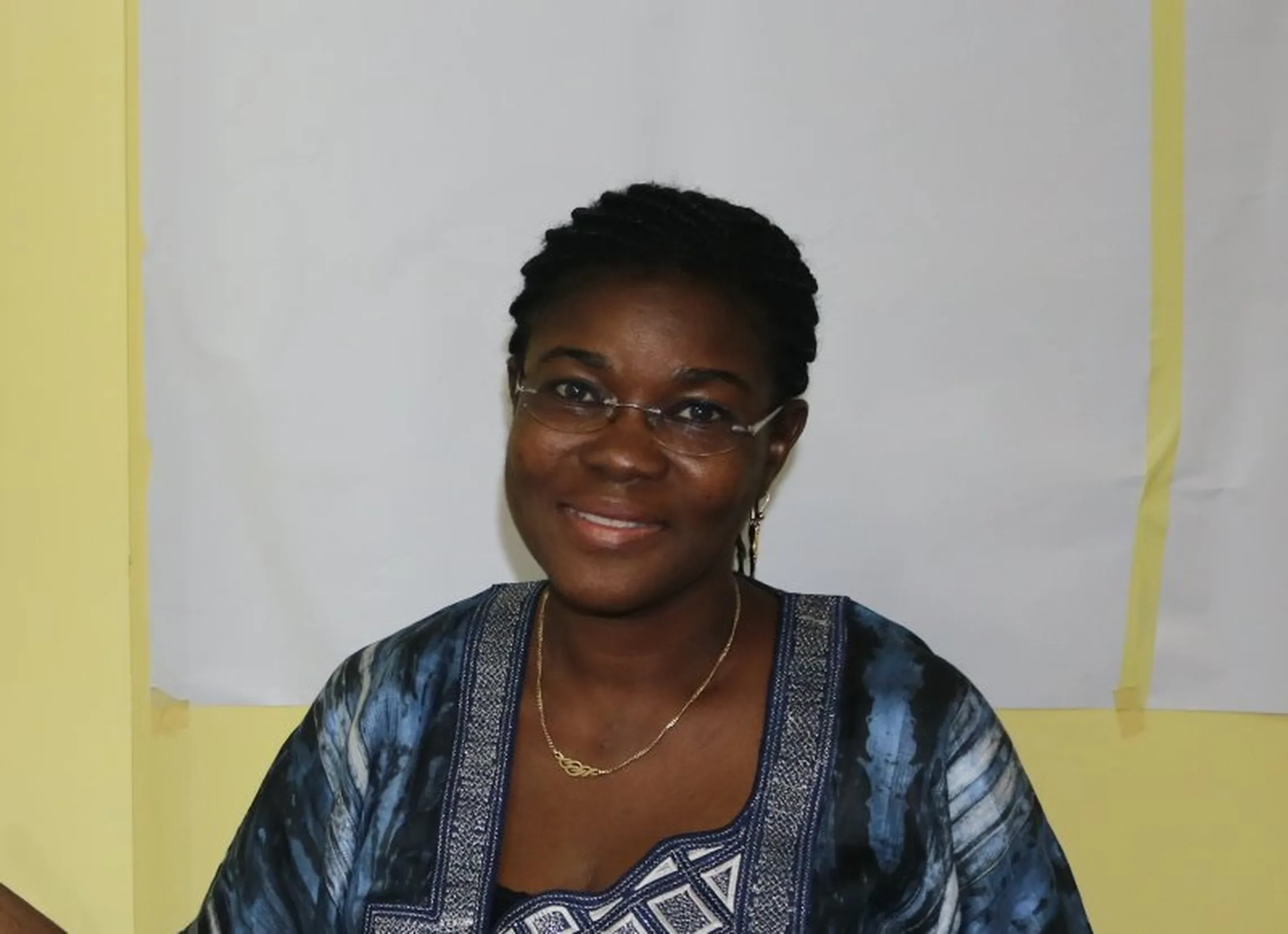 Mrs. Nébié at a V4CP Workshop 