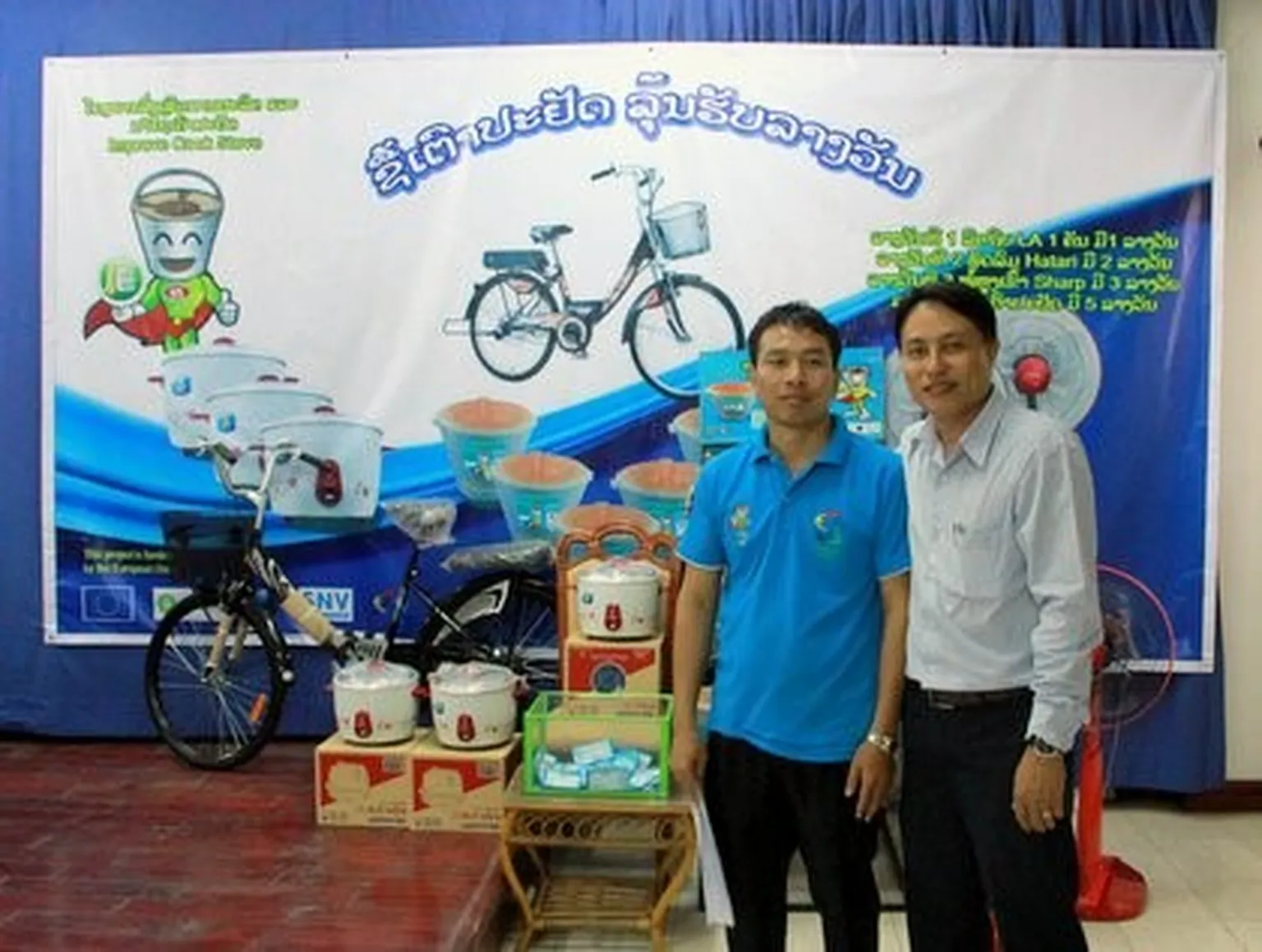 Improved cookstoves team ignites Lao lottery fever in Savannakhet
