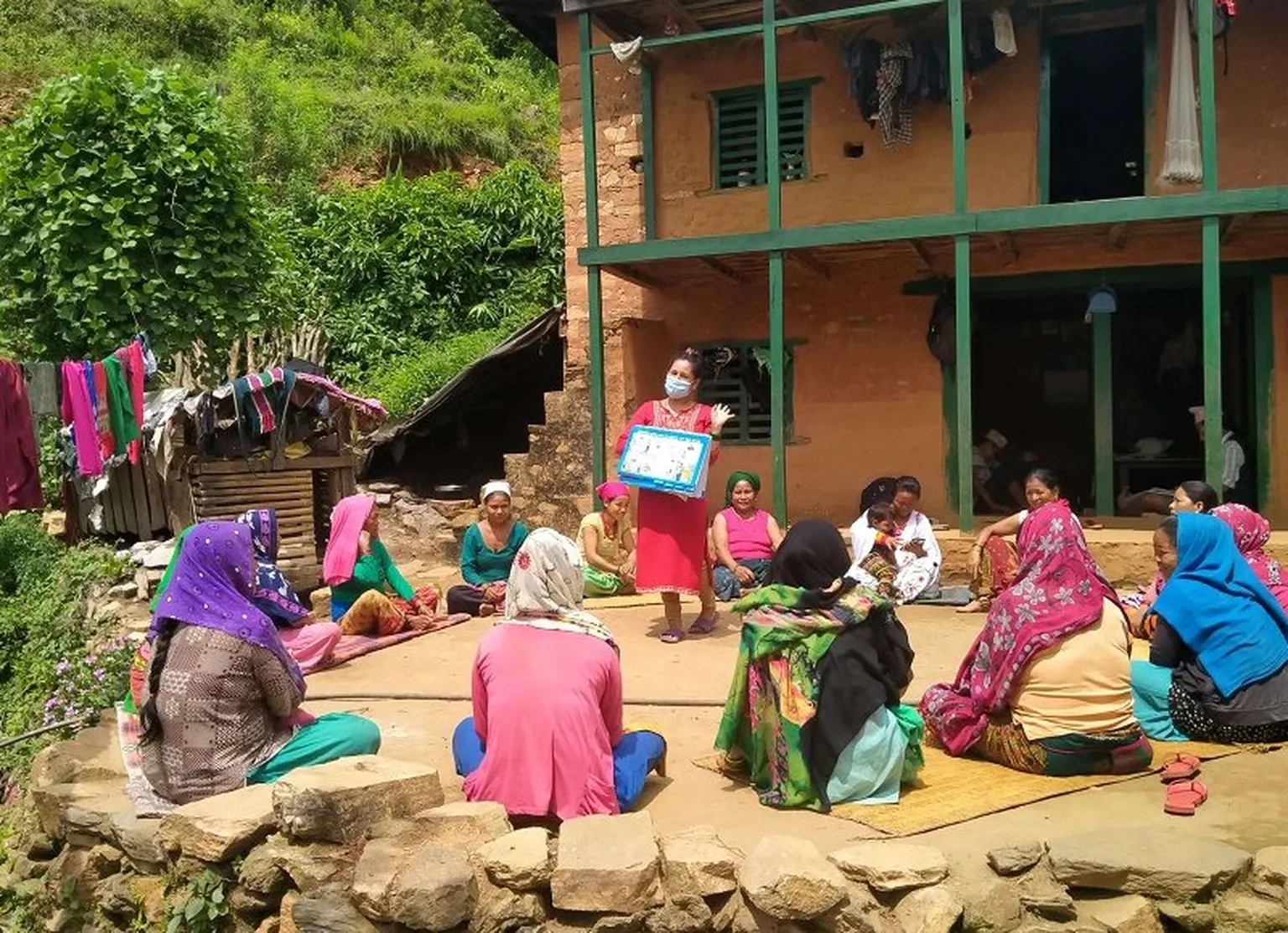 BCC session on water supply with mothers group in Dailekh Nepal (SNV in Nepal)