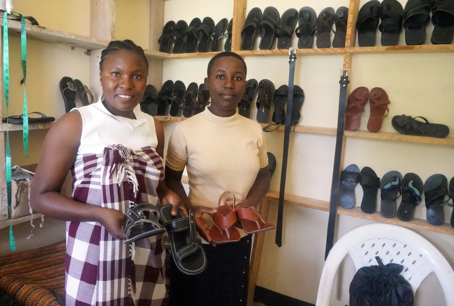 Young women expand shoe business in Dodoma