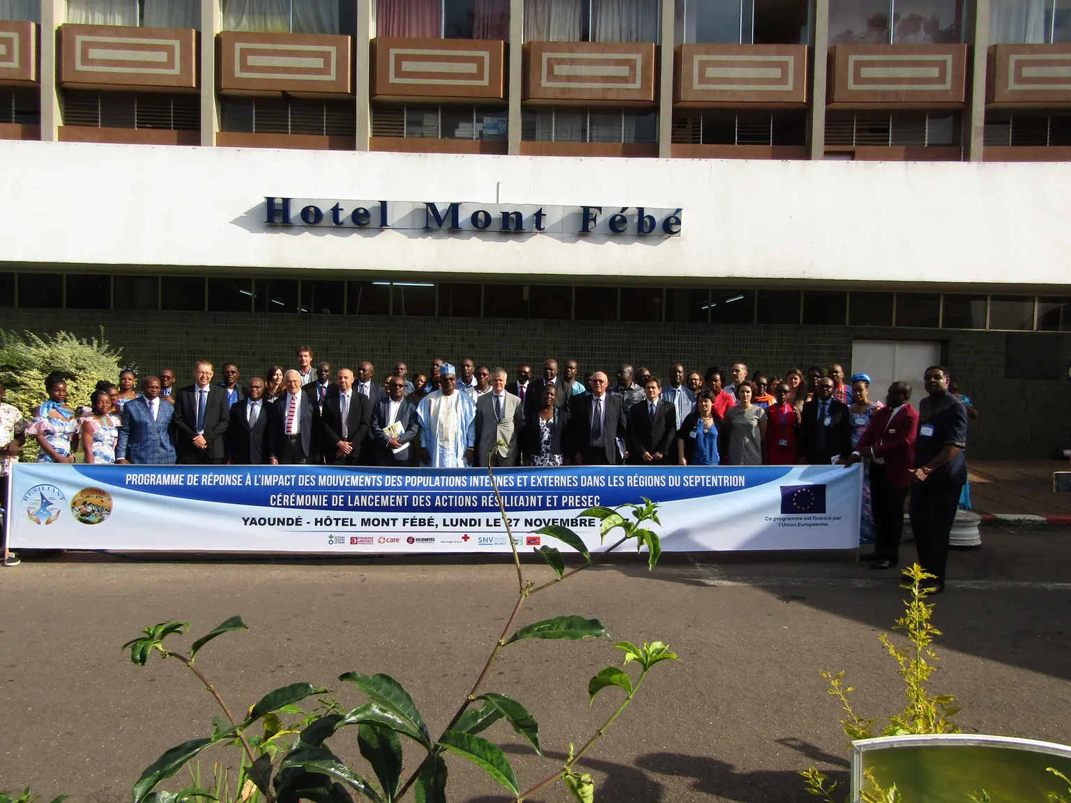 A group photo with participants of the launching event