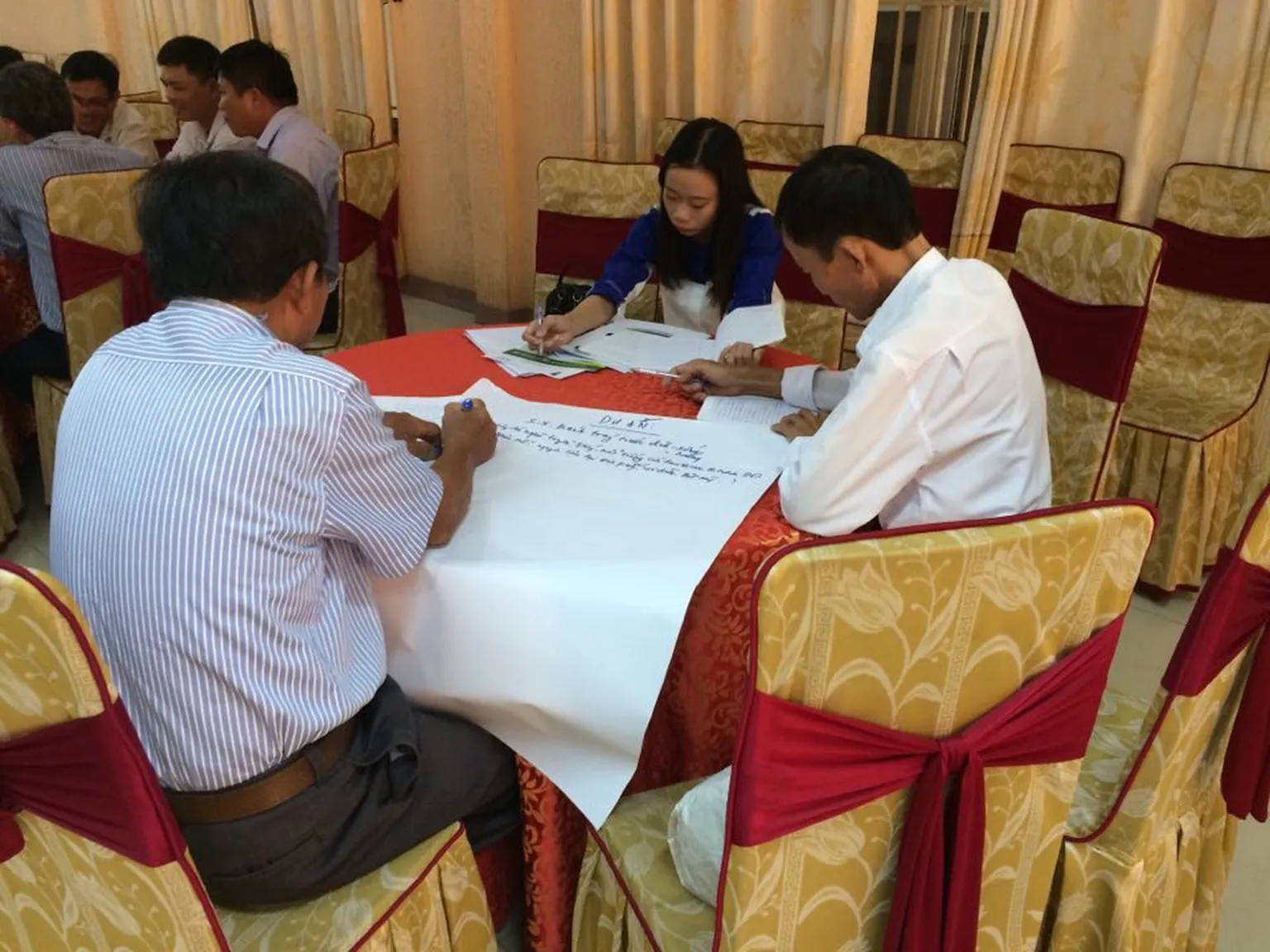 Agribusiness entrepreneurs during training in Binh Dinh province