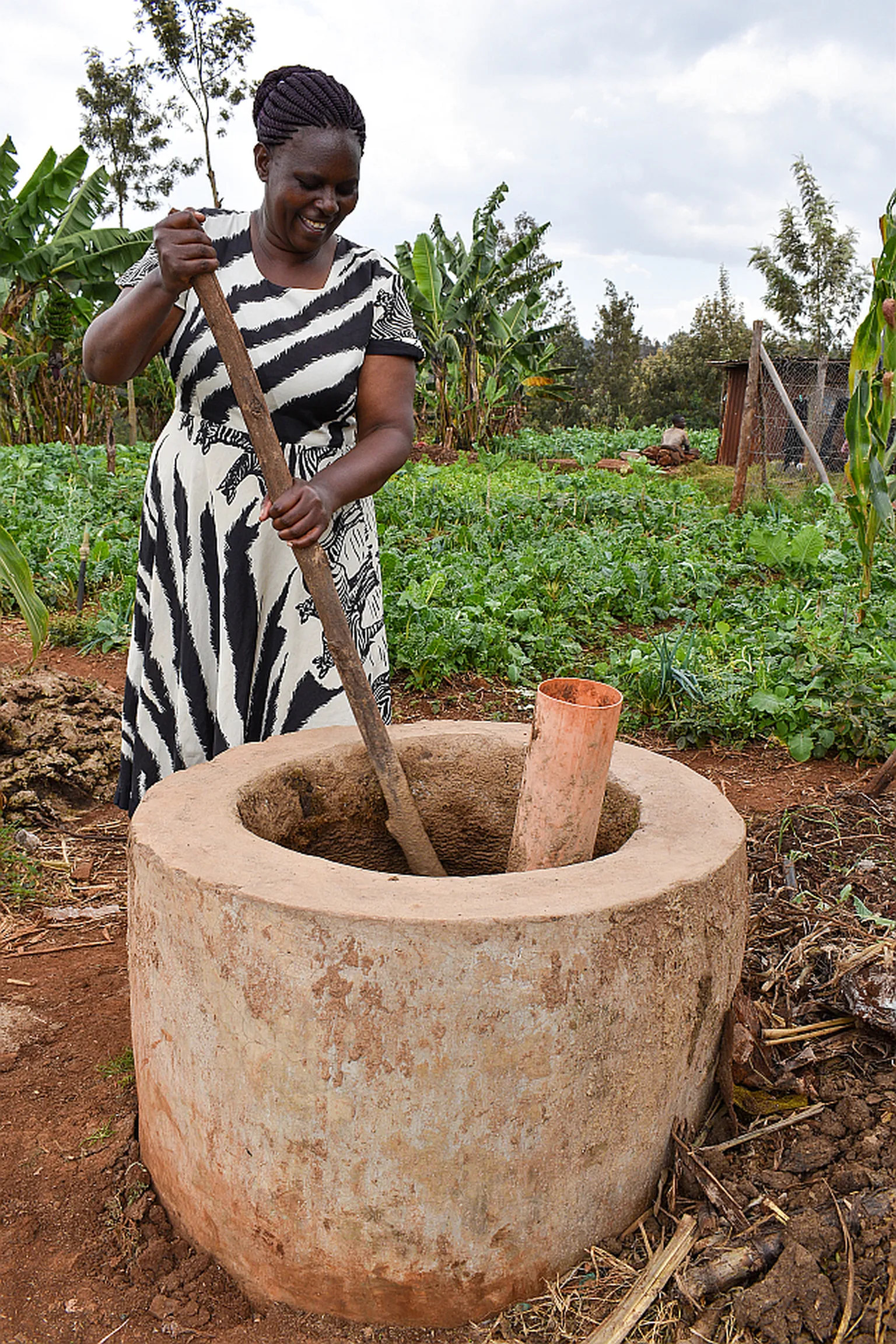 Feeding the biodigester 