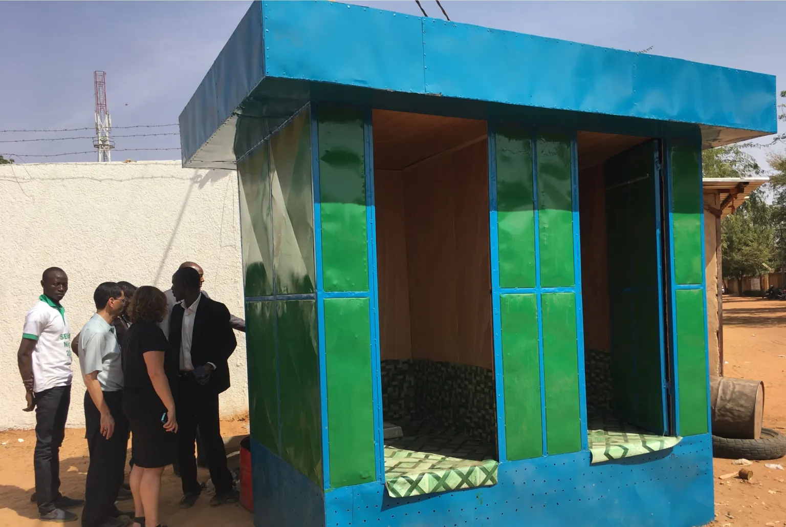 Mobile public toilets in Niamey, Niger