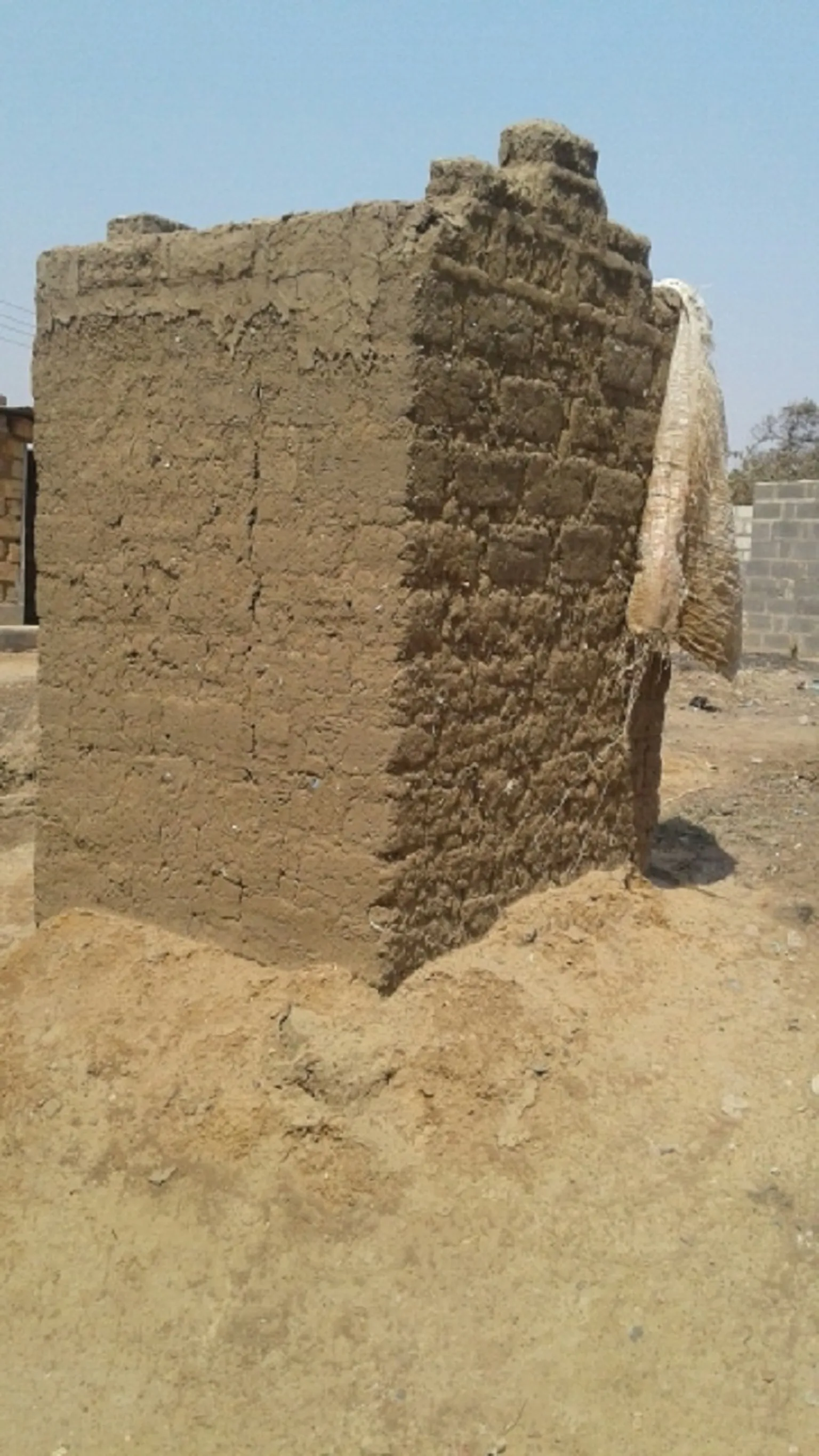 A typical unlined pit in Kabwe