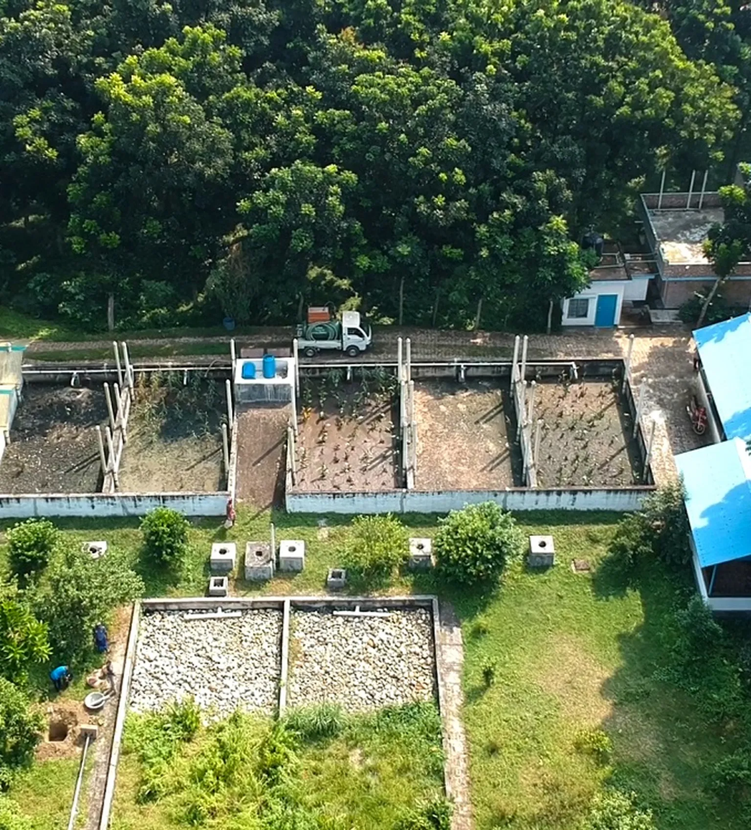 Jhenaidah FSTP aerial shot