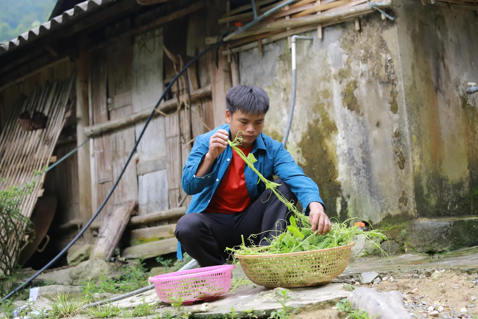 Since participating in WEAVE, Mr. Trieu A Lu shares the task of cooking